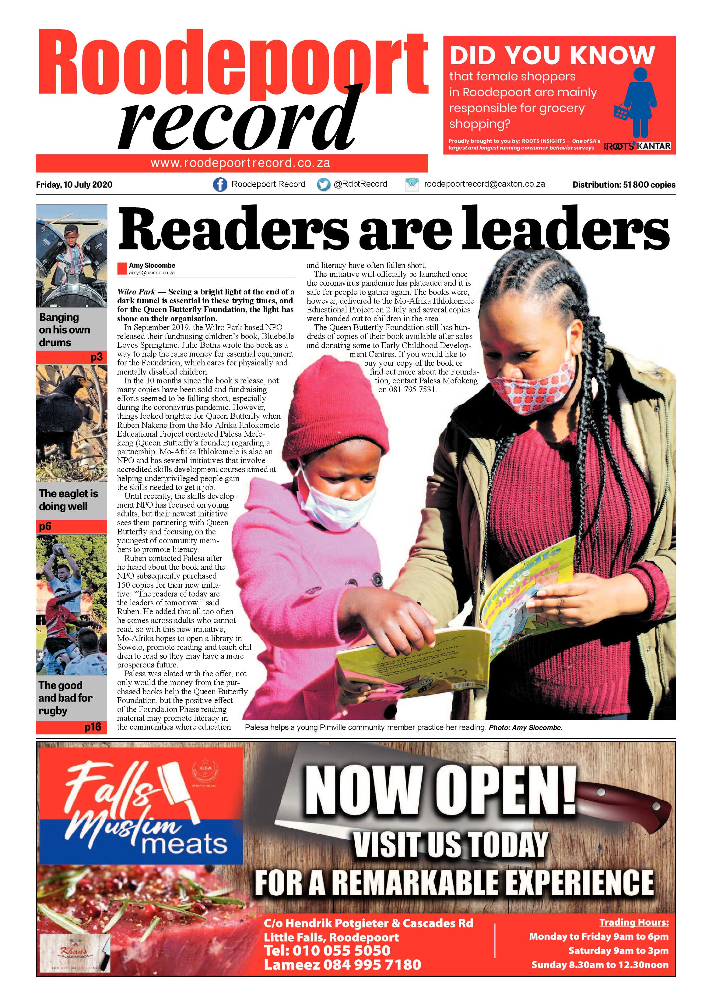 Roodepoort Record 10 July 2020 page 1
