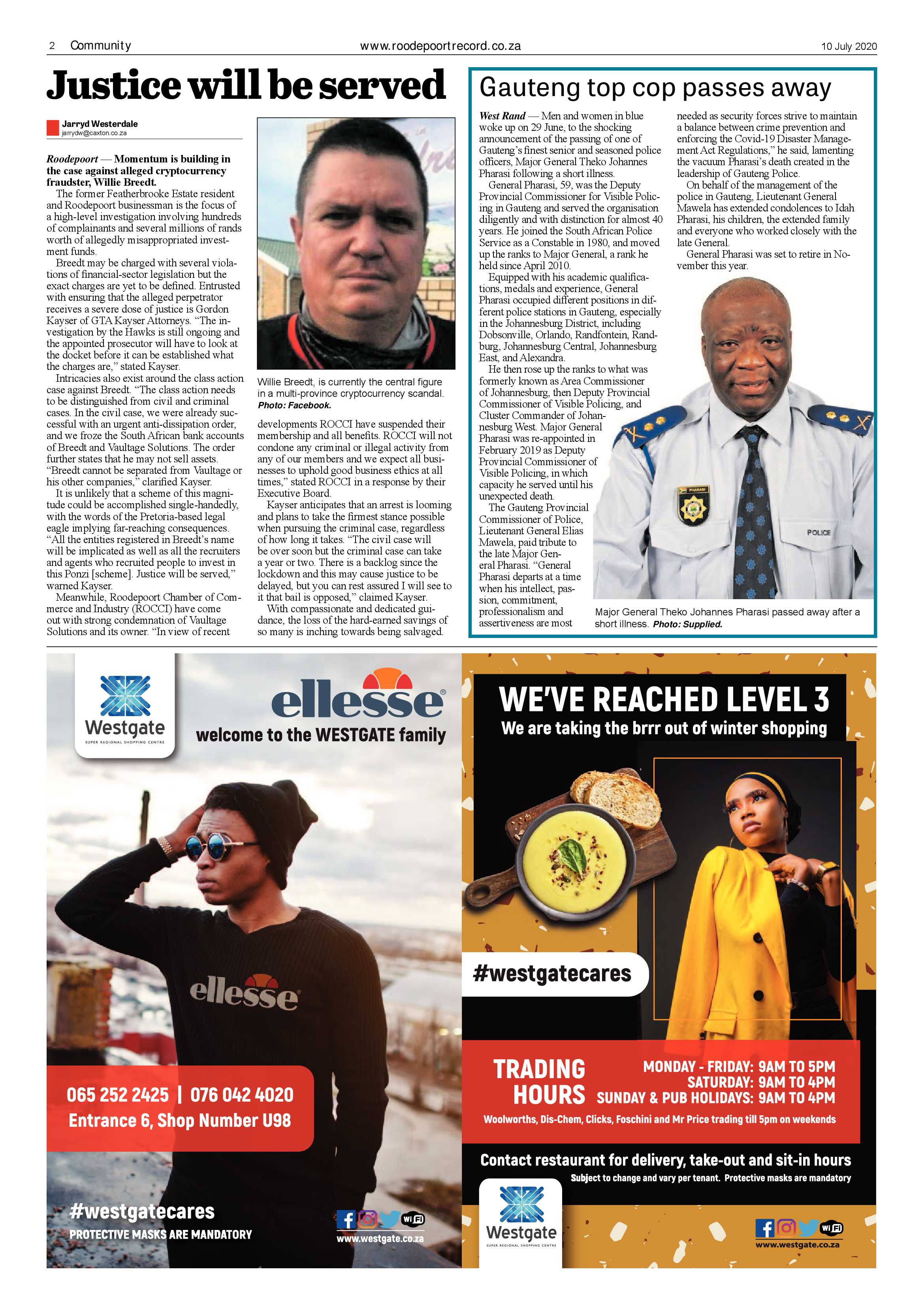 Roodepoort Record 10 July 2020 page 2