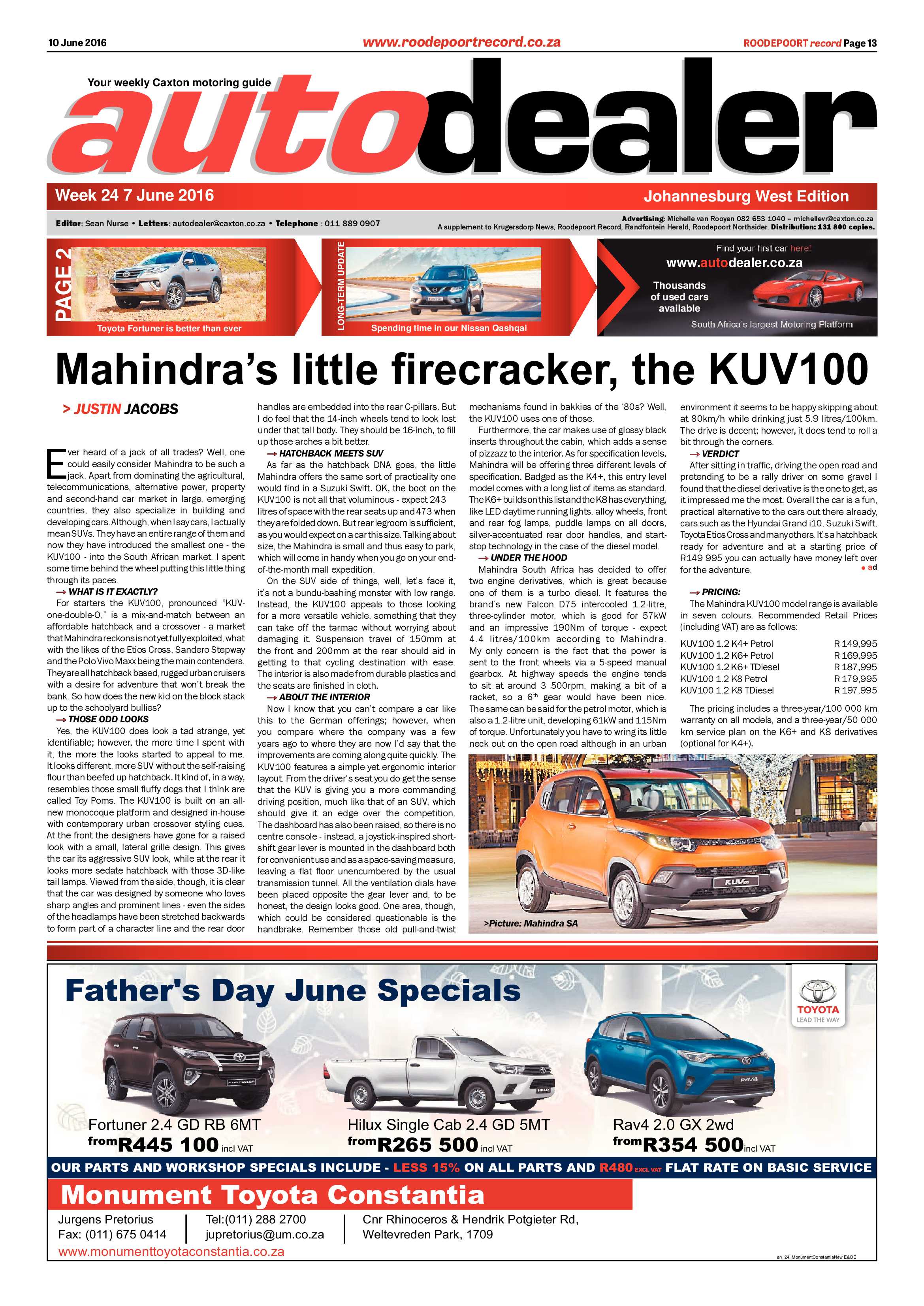 Roodepoort Record 10 June 2016 page 13