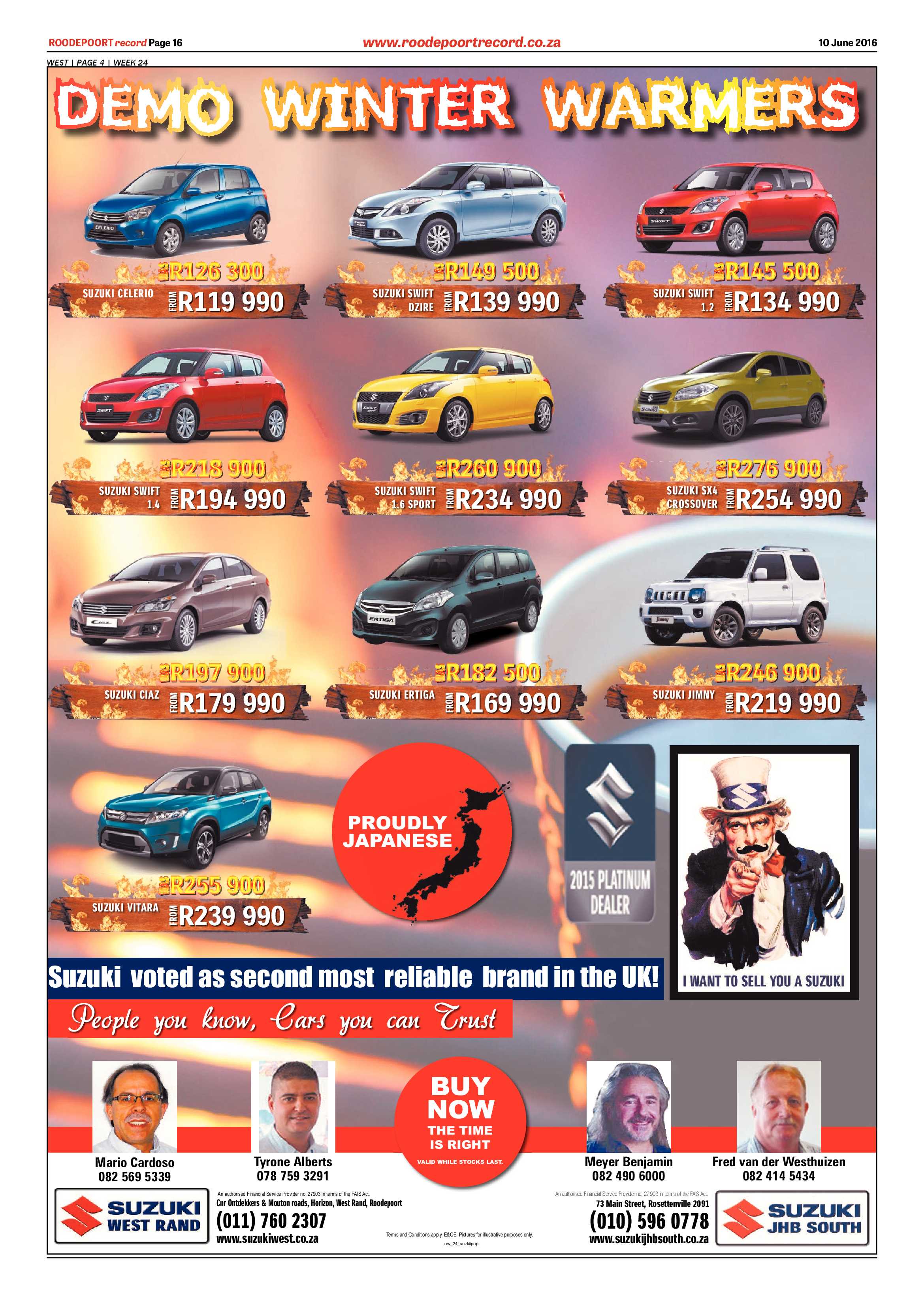 Roodepoort Record 10 June 2016 page 16