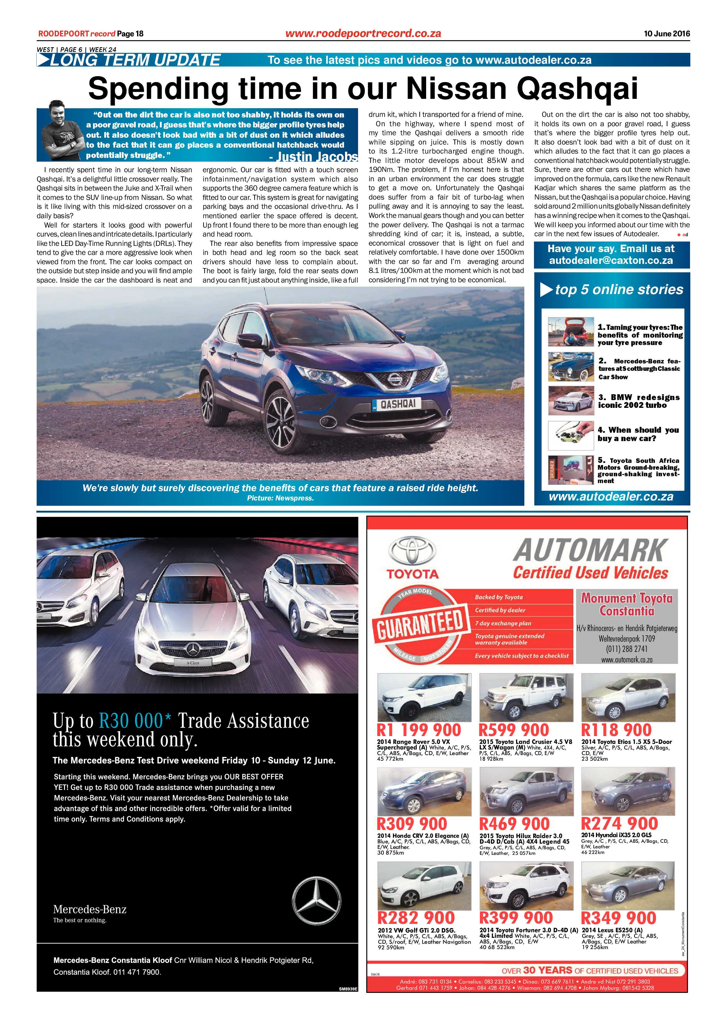 Roodepoort Record 10 June 2016 page 18