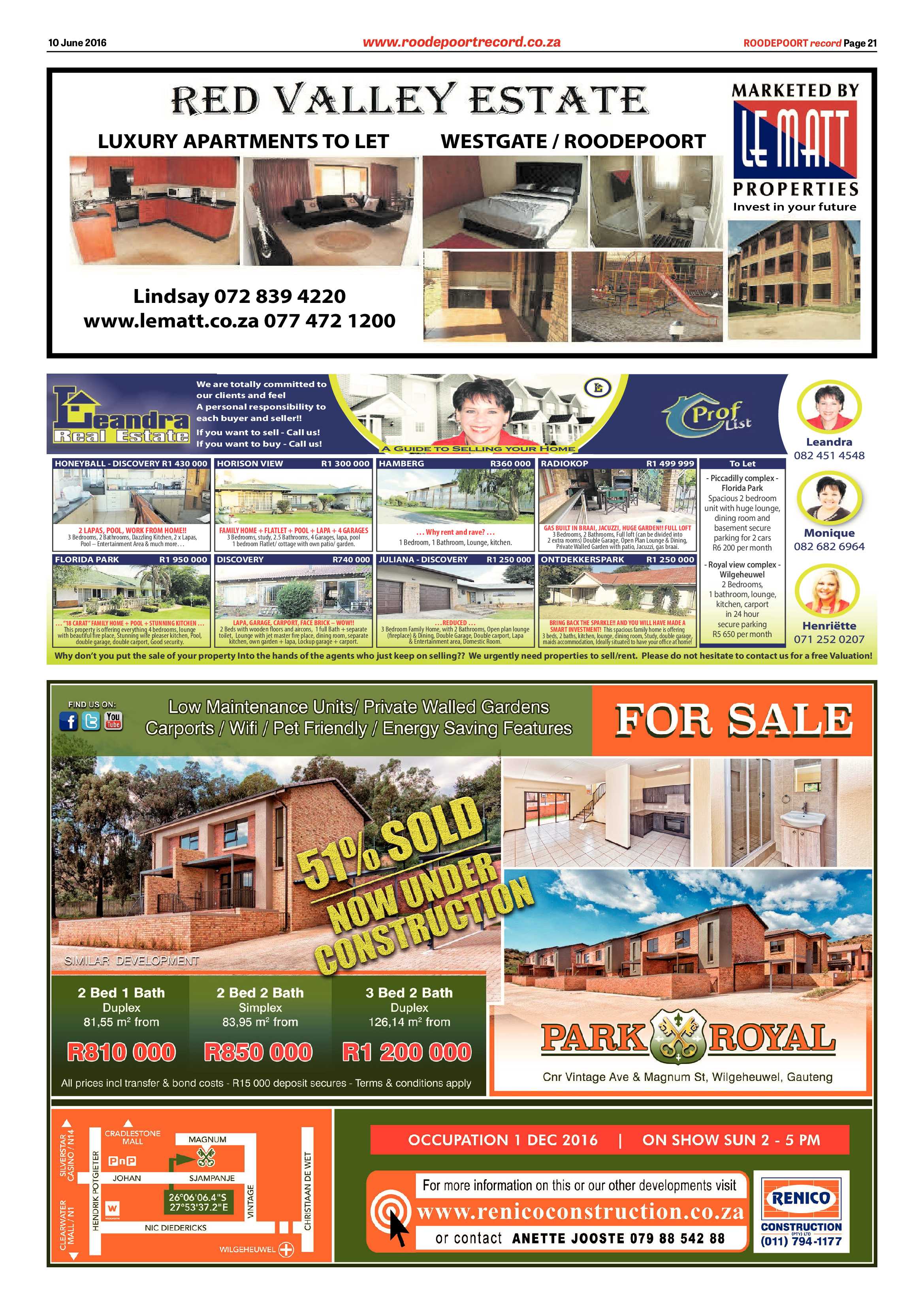 Roodepoort Record 10 June 2016 page 21