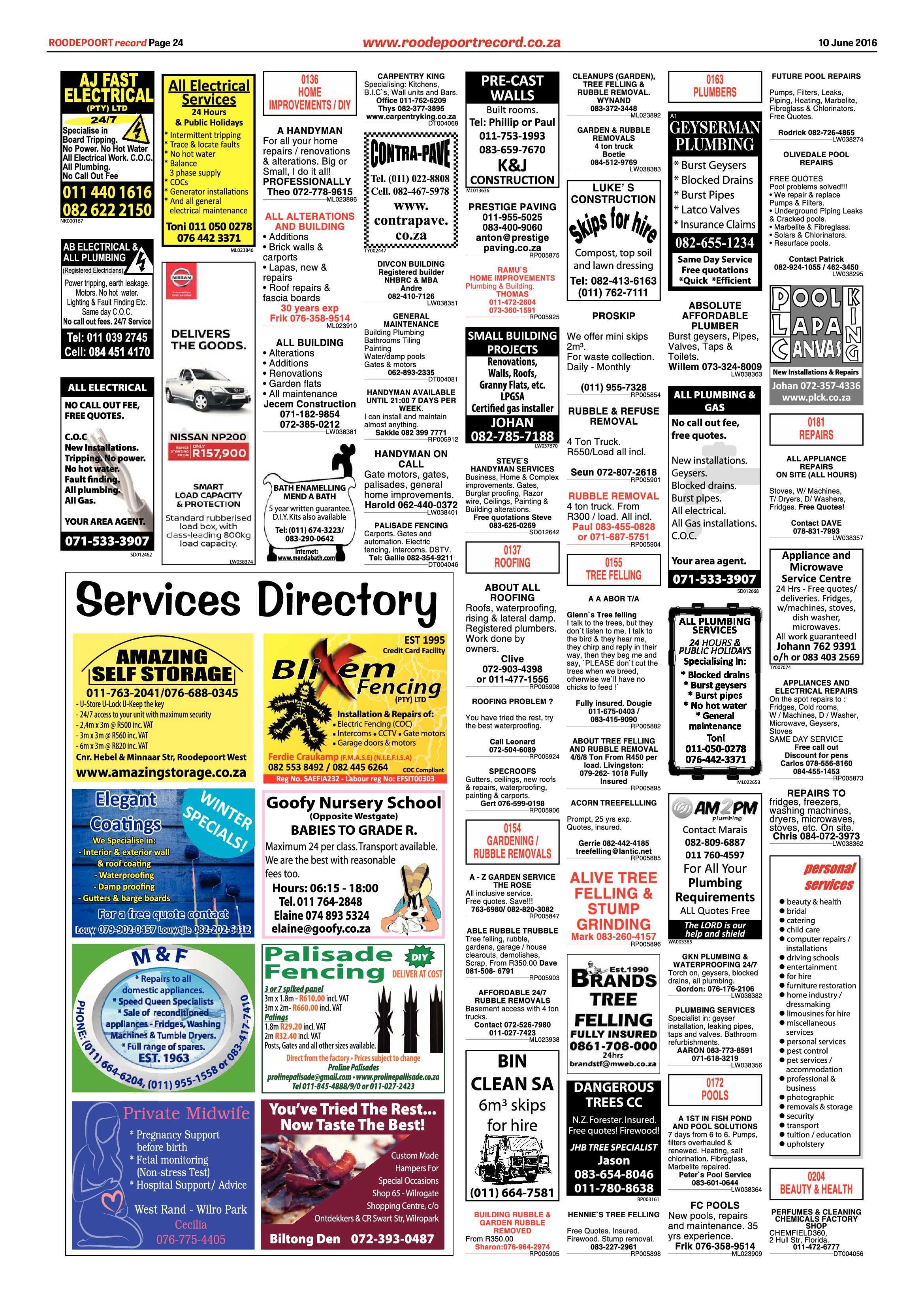 Roodepoort Record 10 June 2016 page 24