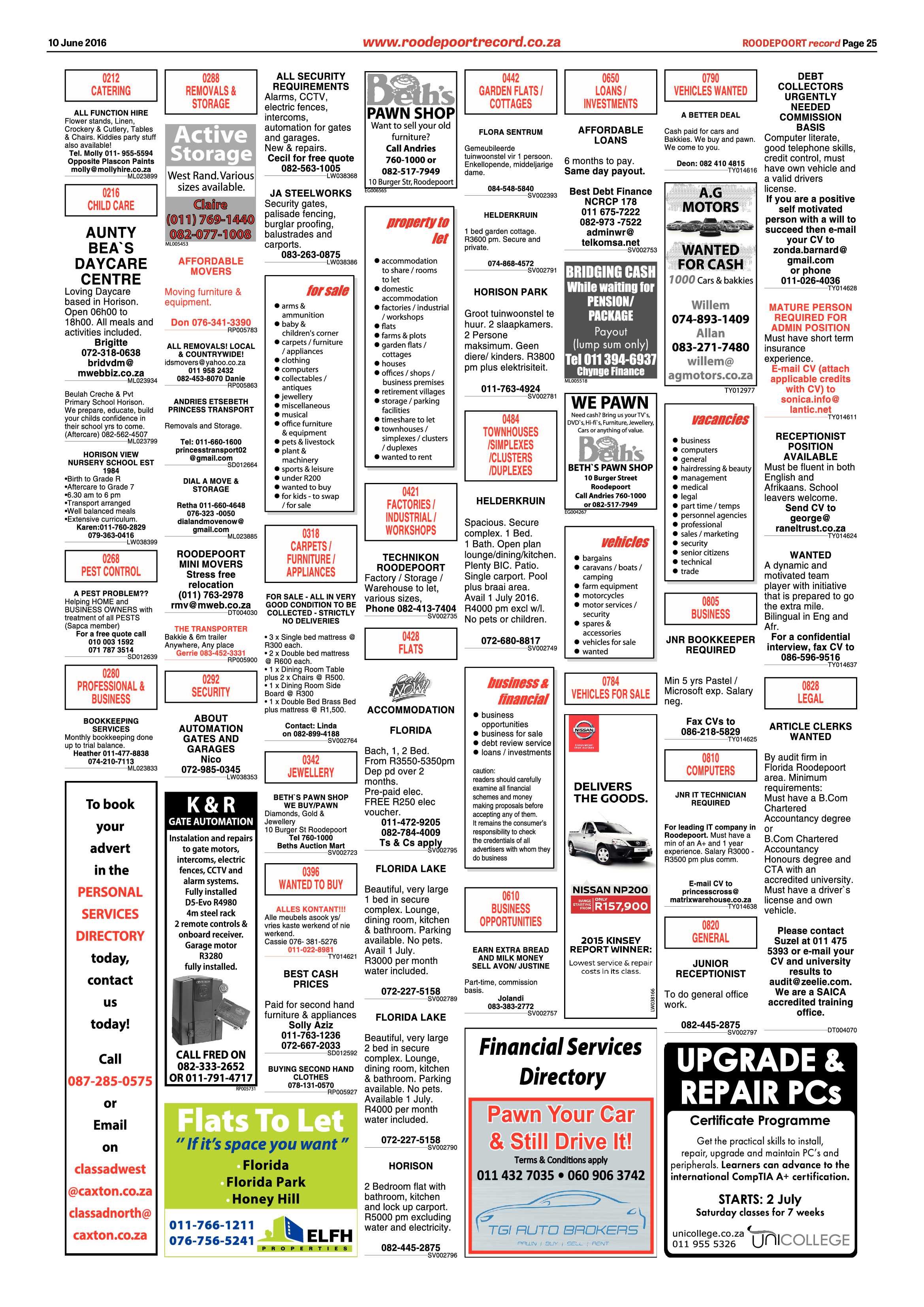 Roodepoort Record 10 June 2016 page 25