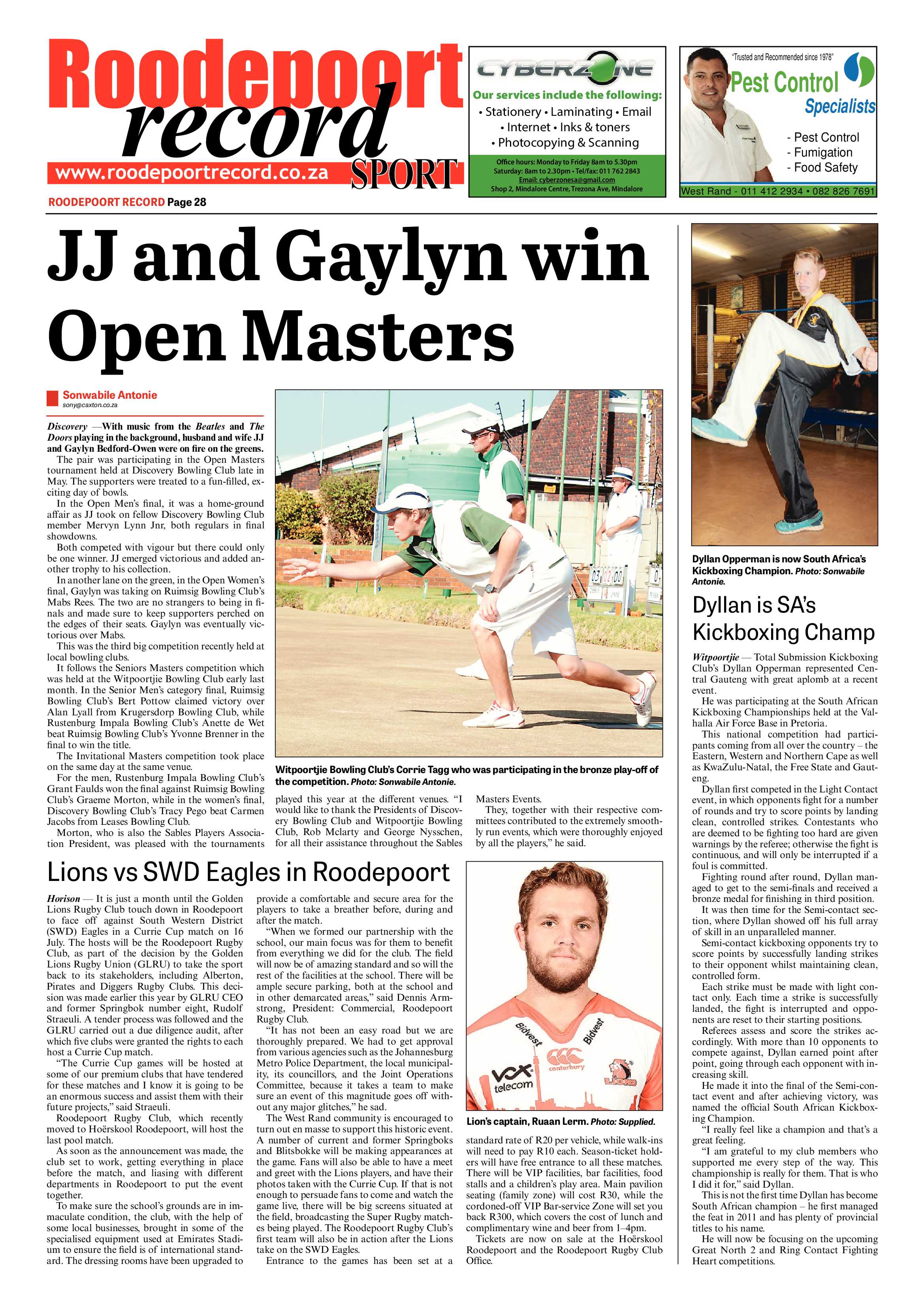 Roodepoort Record 10 June 2016 page 28