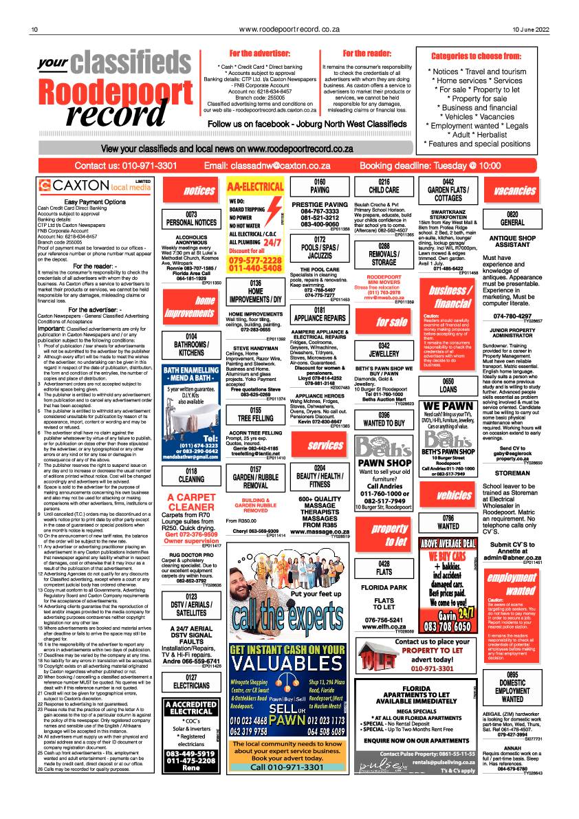 Roodepoort Record 10 June 2022 page 10