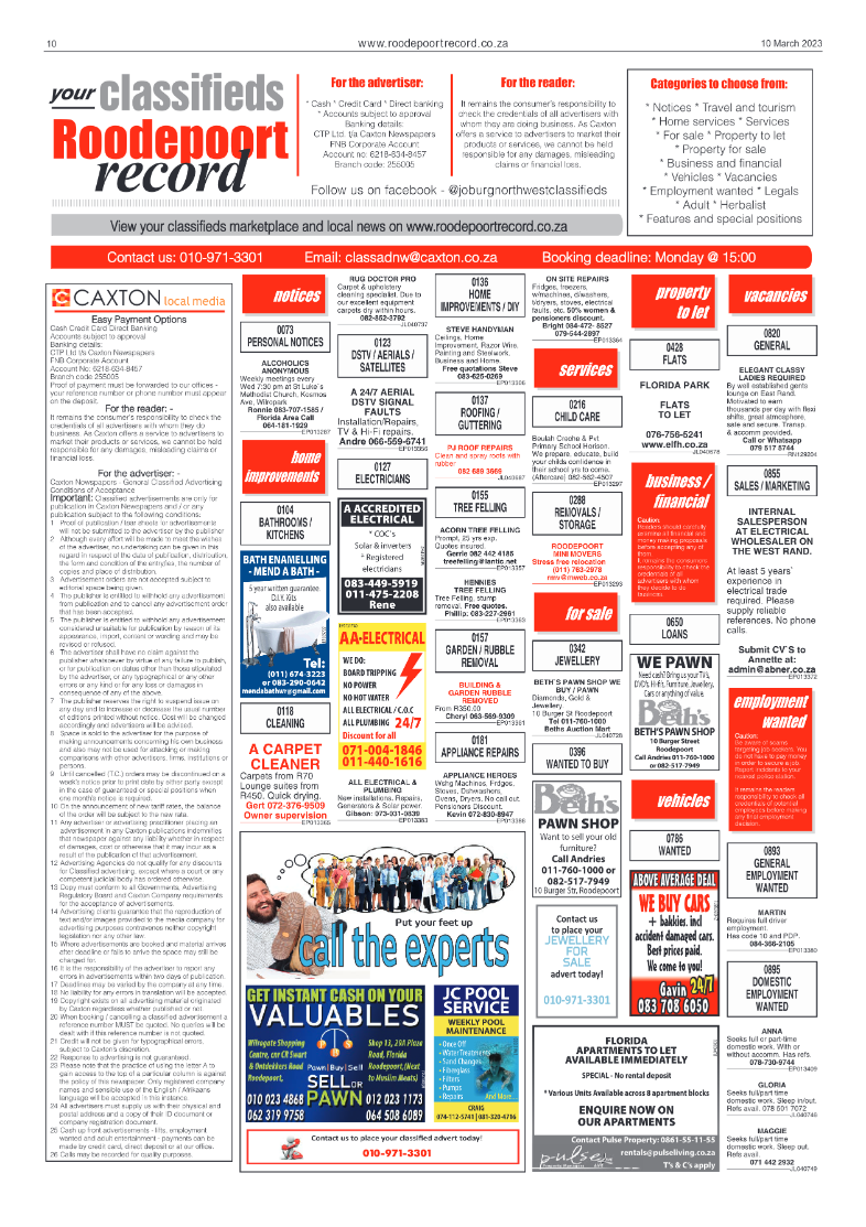 Roodepoort Record 10 March 2023 page 10