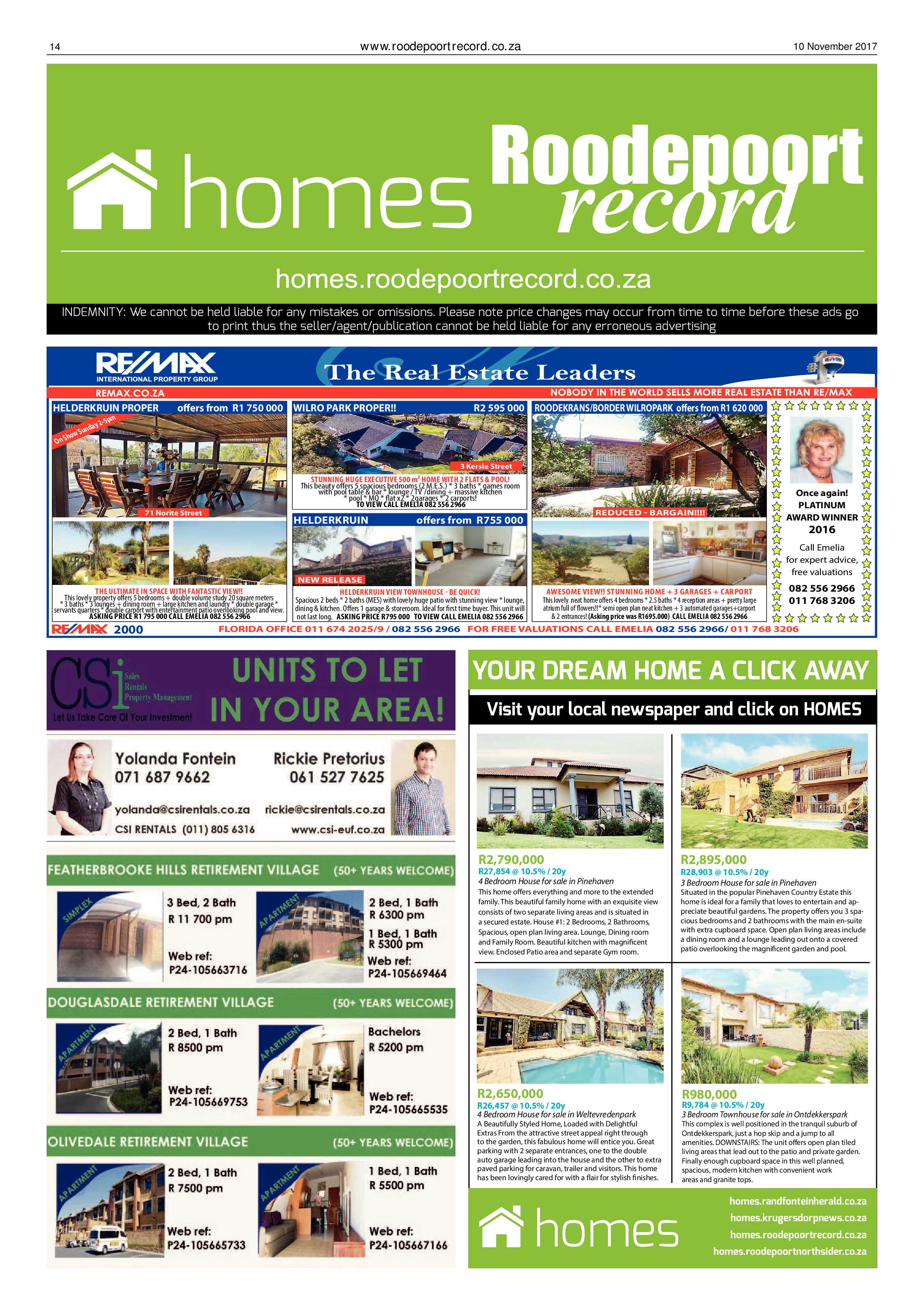 Roodepoort Record 10 November 2017 page 14