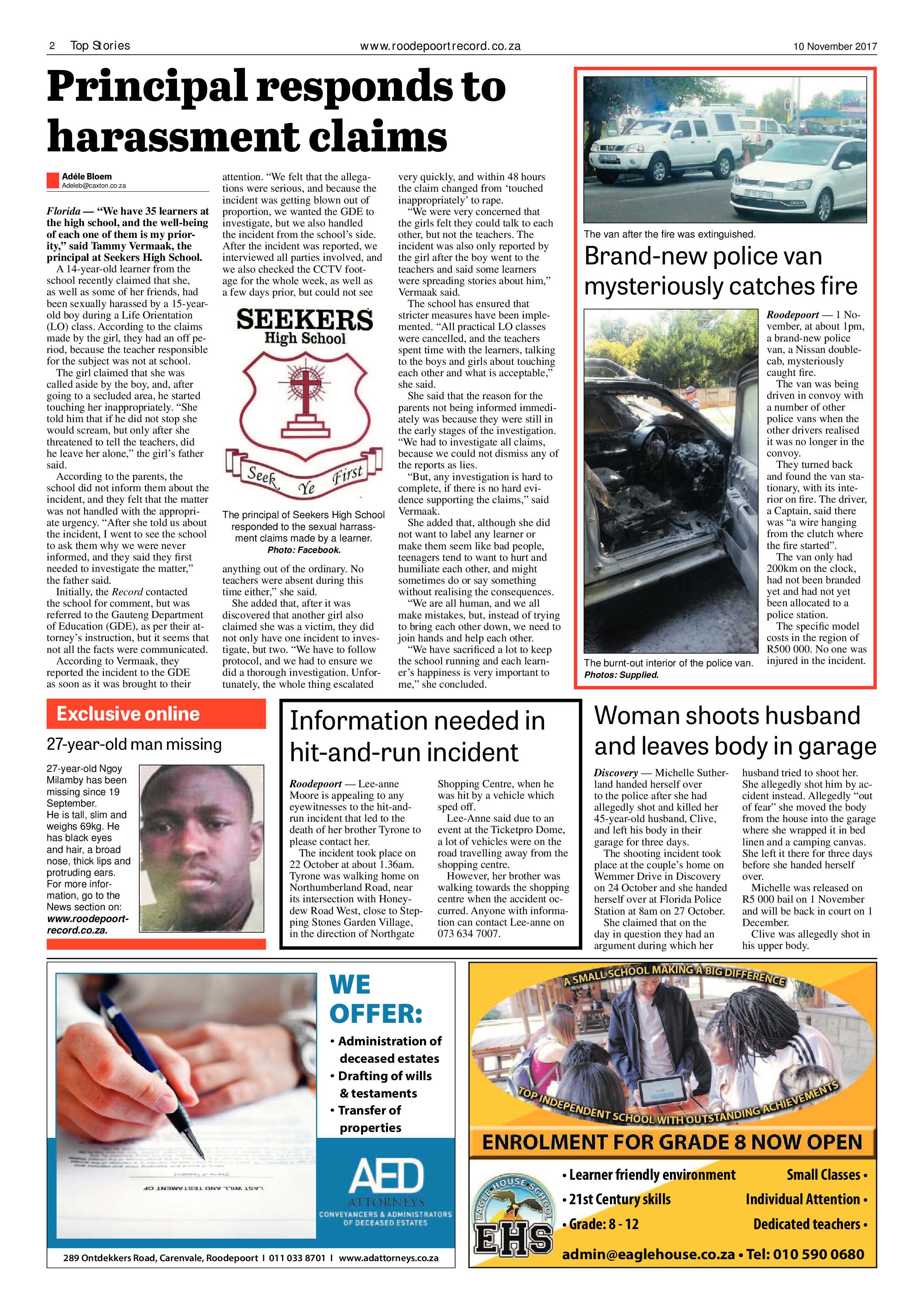 Roodepoort Record 10 November 2017 page 2