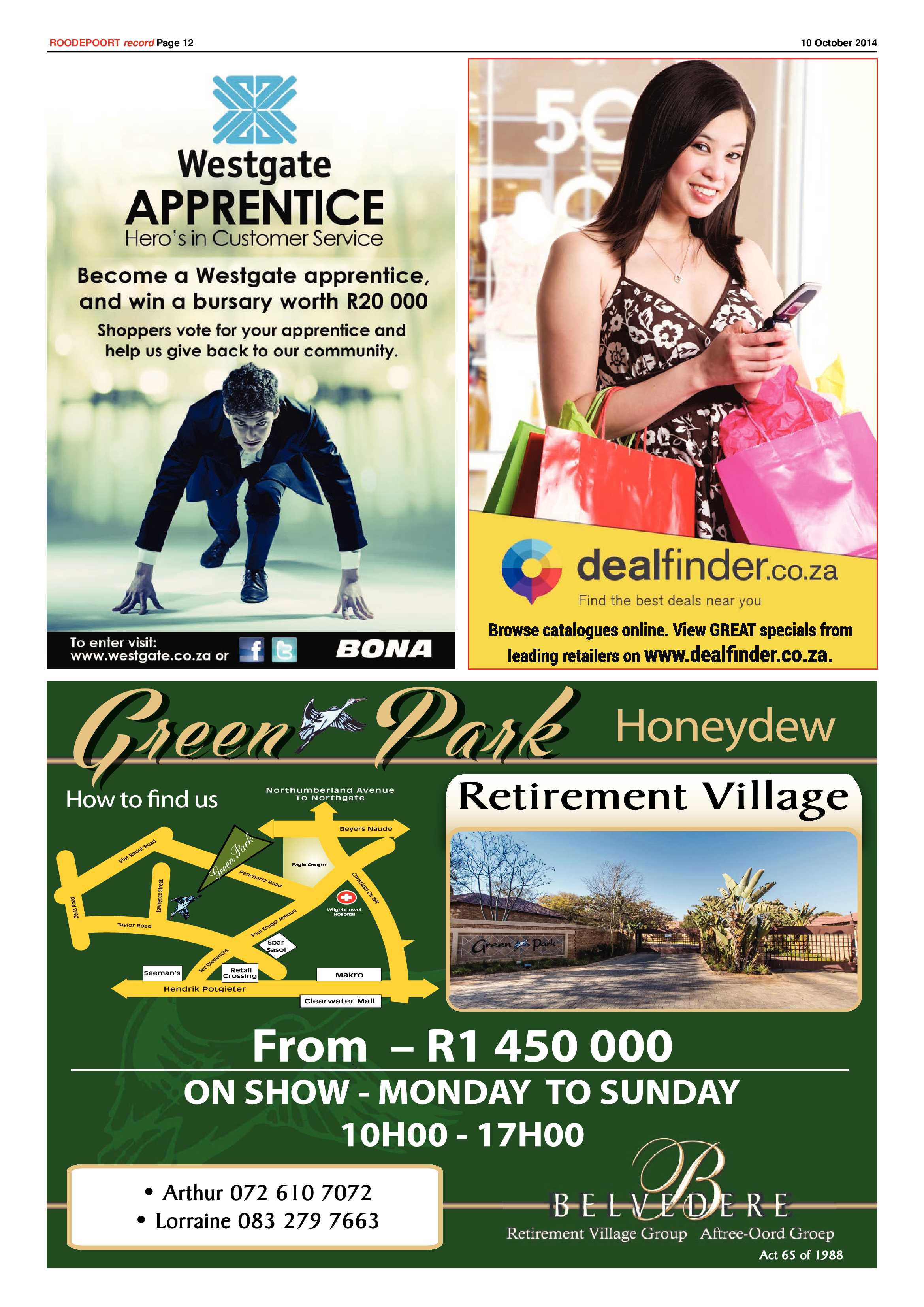 Roodepoort Record 10 October 2014 page 12