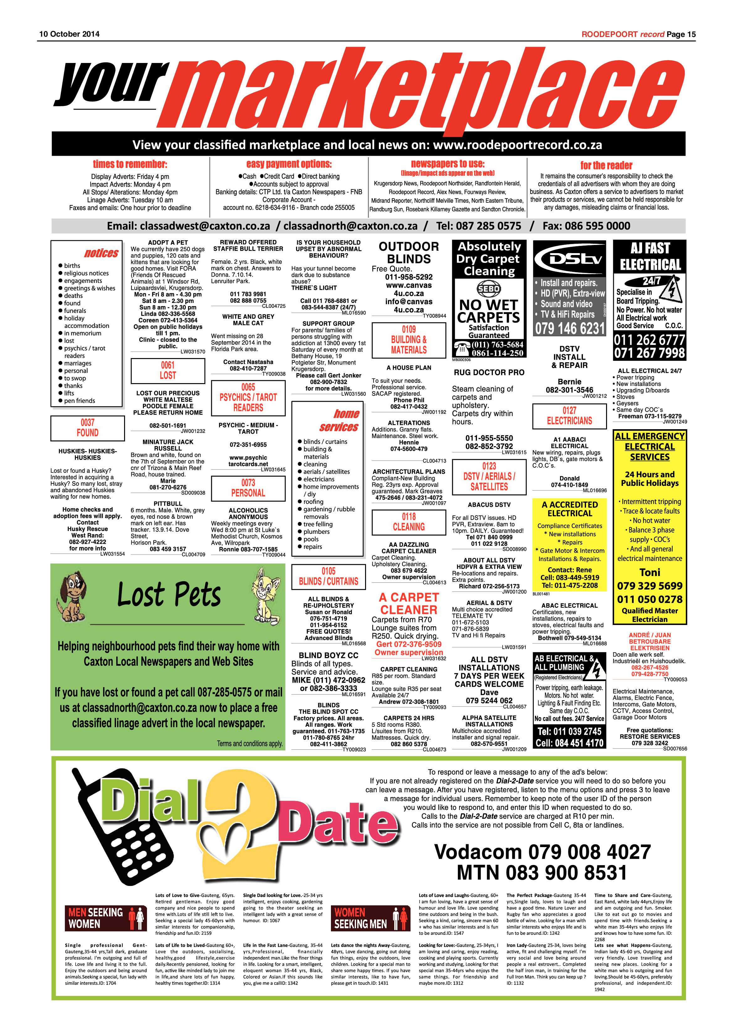 Roodepoort Record 10 October 2014 page 15