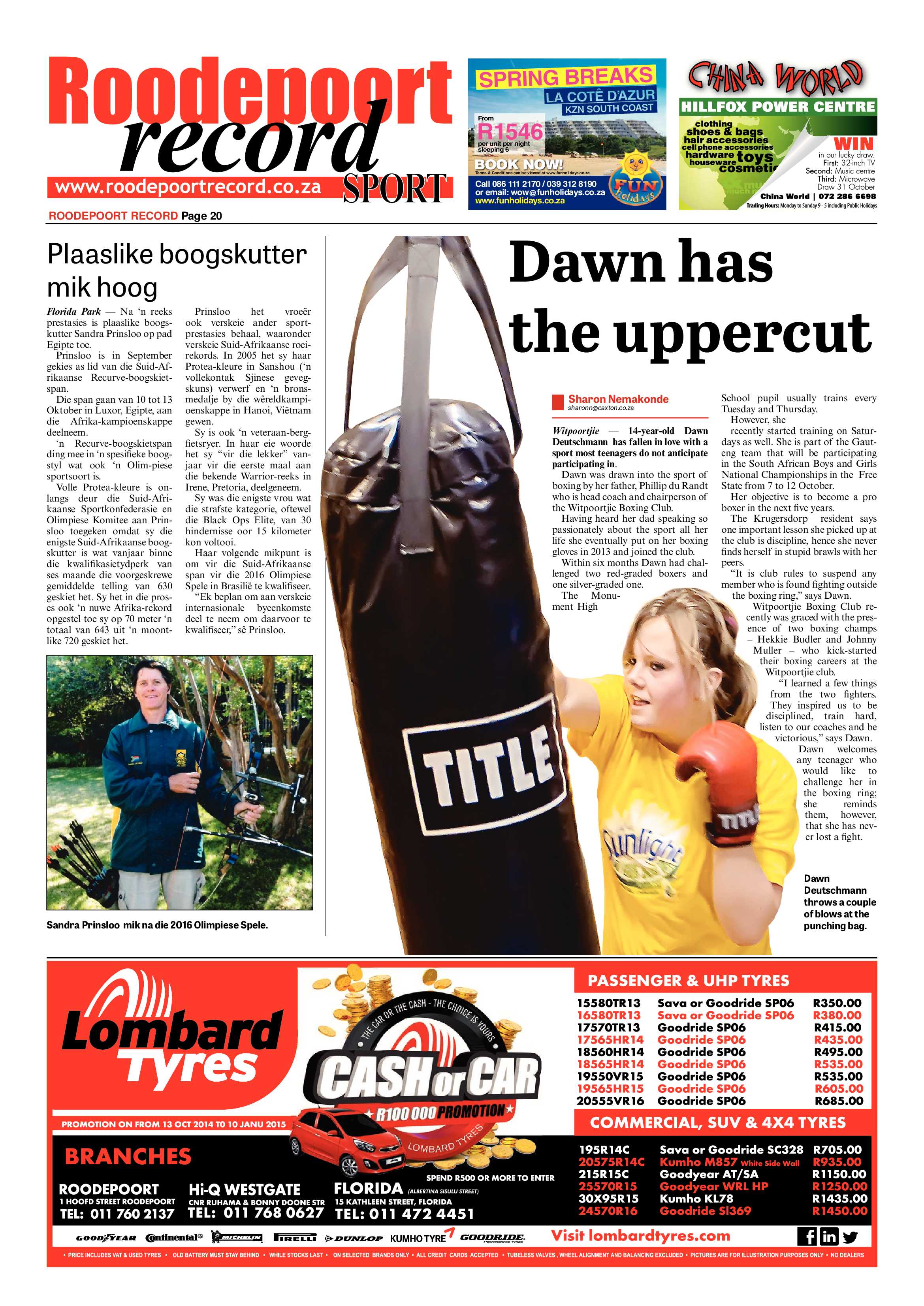 Roodepoort Record 10 October 2014 page 20