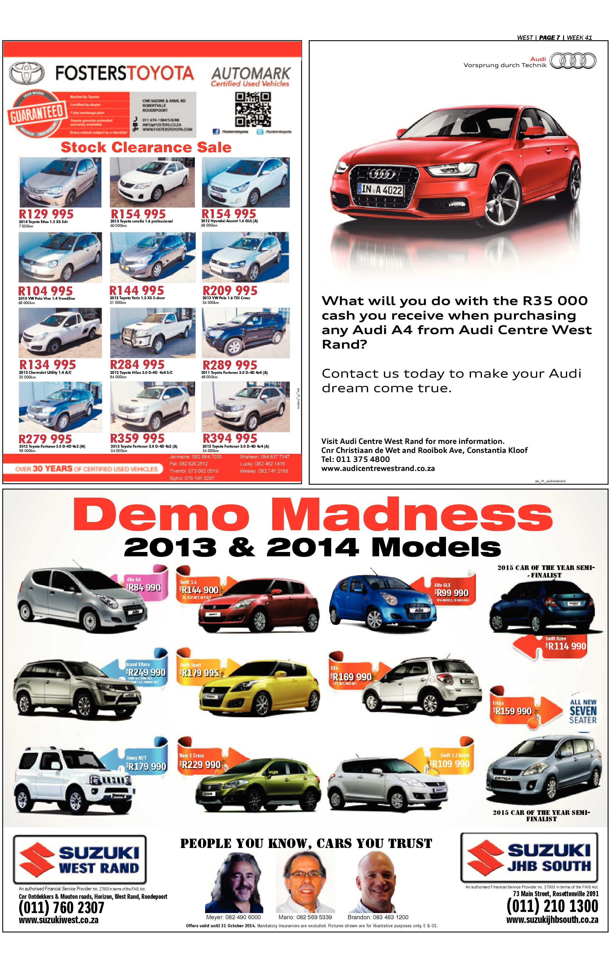 Roodepoort Record 10 October 2014 page 27