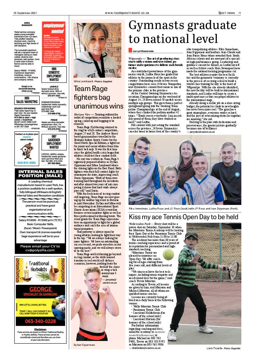 Roodepoort Record 10 September 2021 page 11