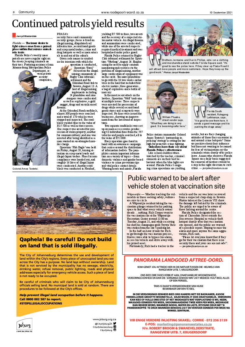 Roodepoort Record 10 September 2021 page 8