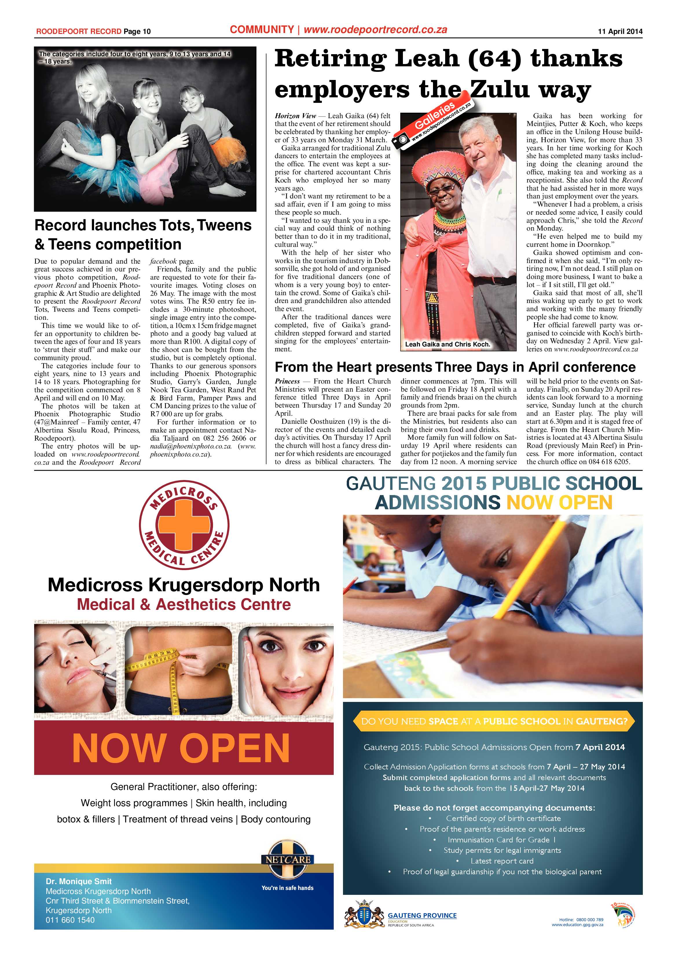 Roodepoort Record 11 April 2014 page 10