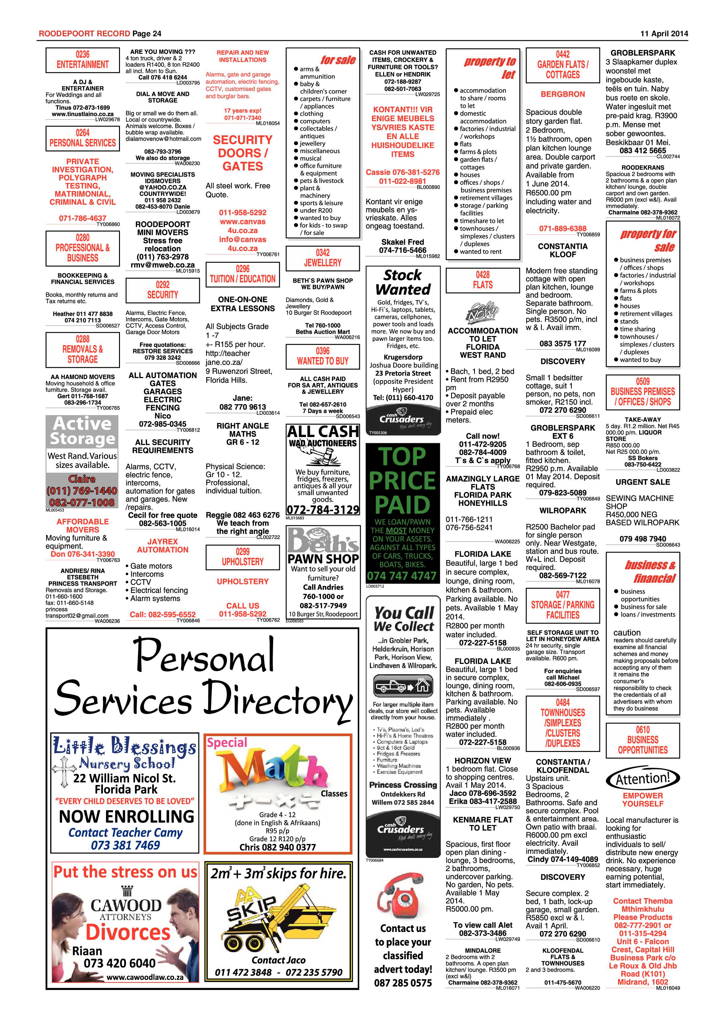 Roodepoort Record 11 April 2014 page 24