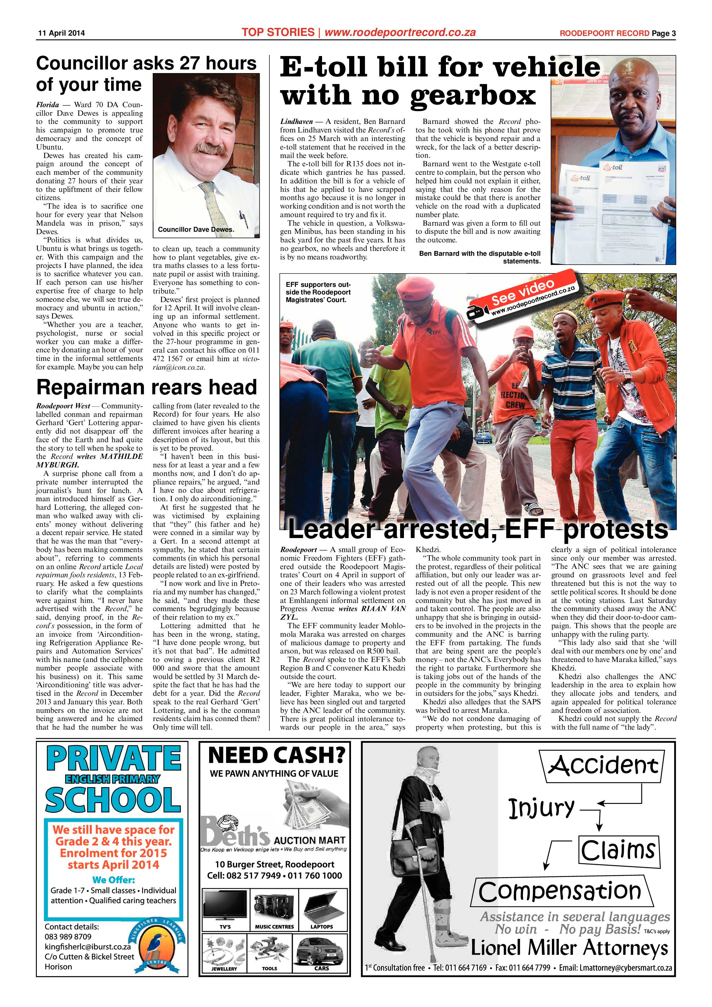 Roodepoort Record 11 April 2014 page 3