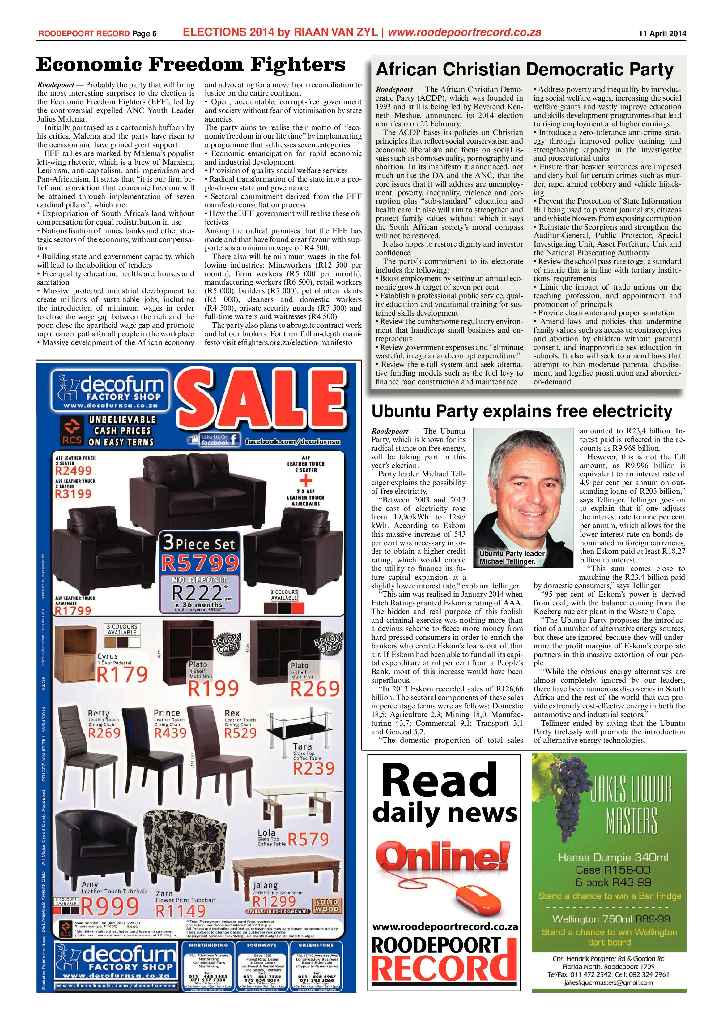 Roodepoort Record 11 April 2014 page 6