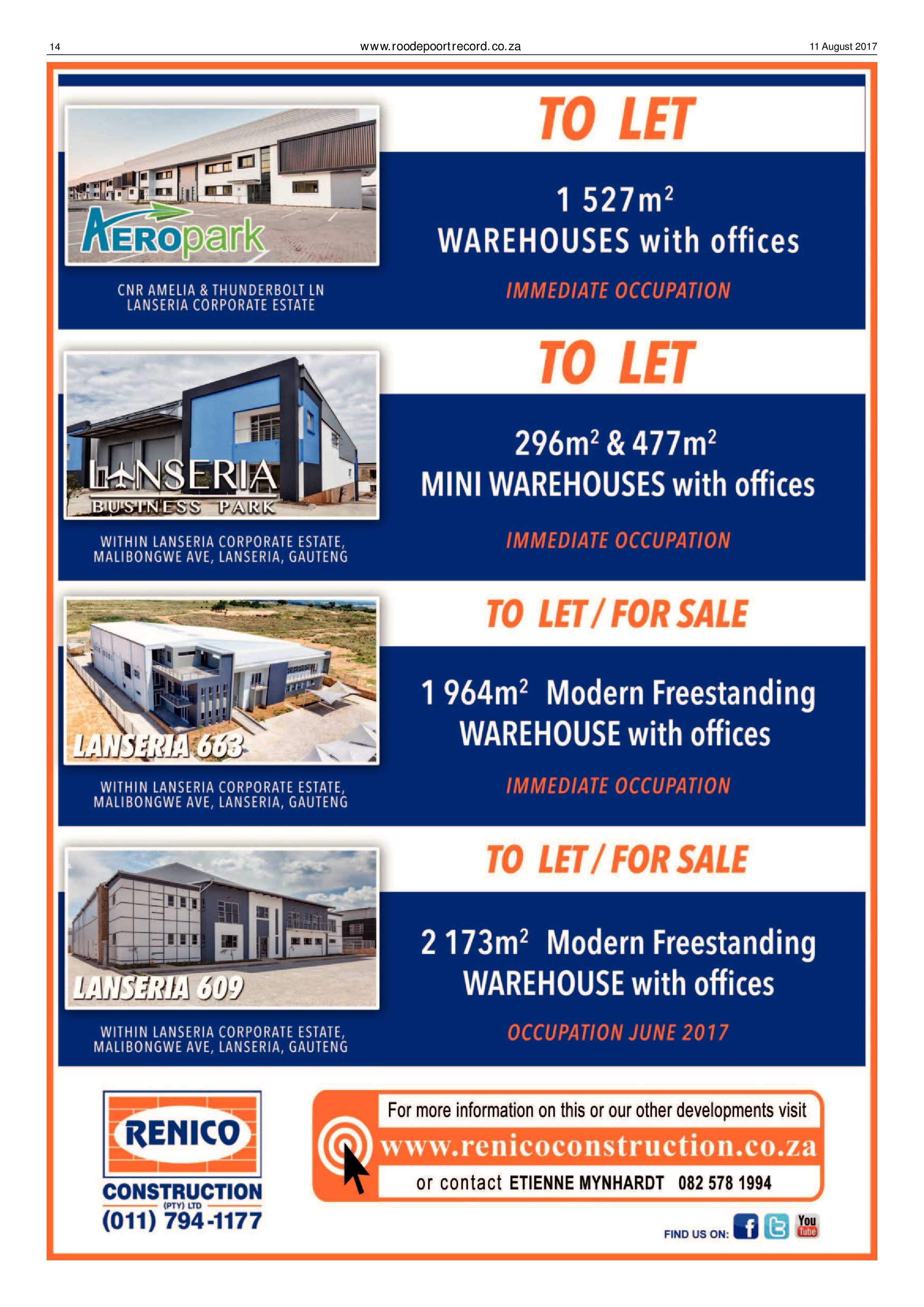 Roodepoort Record 11 August 2017 page 14