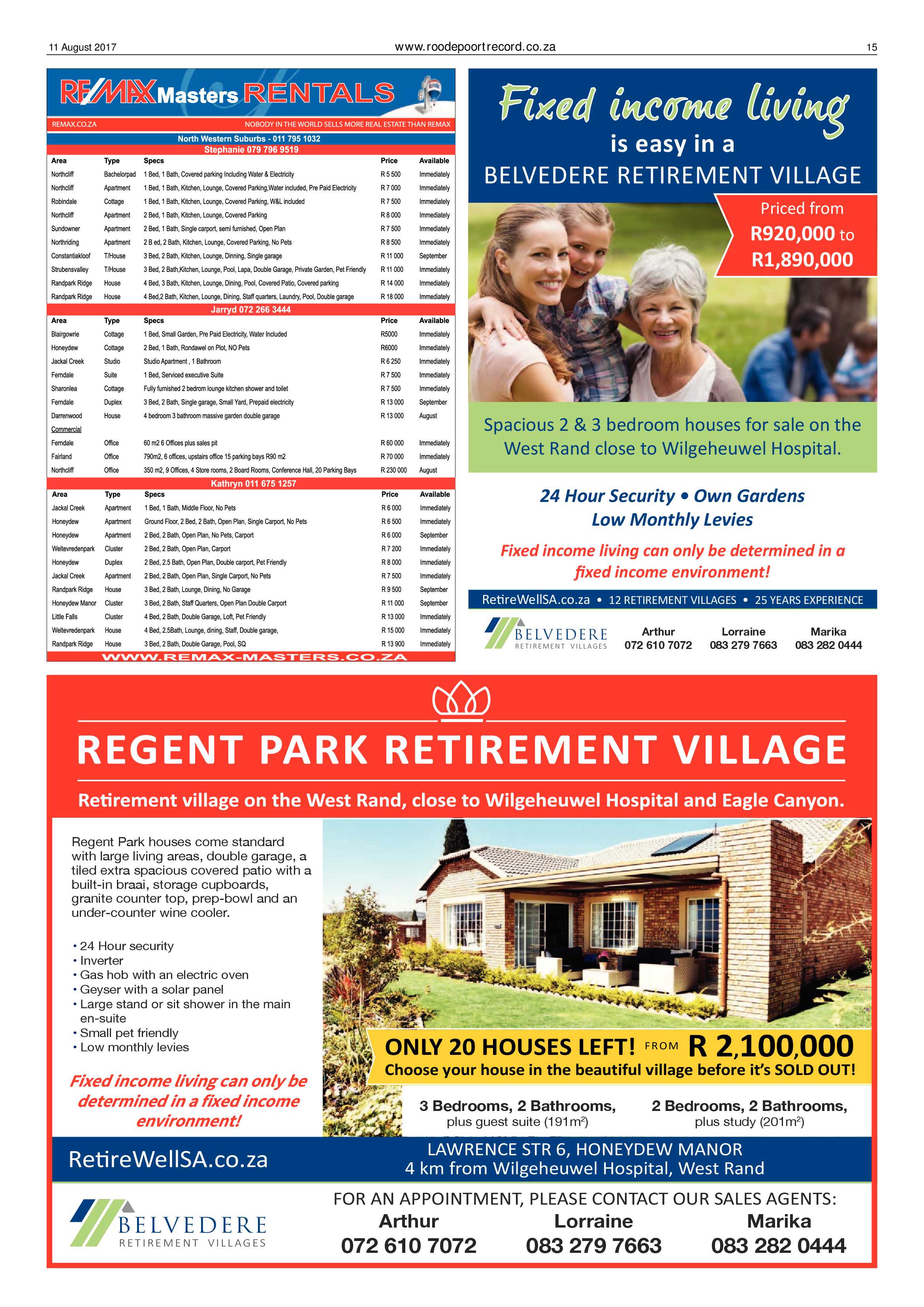 Roodepoort Record 11 August 2017 page 15