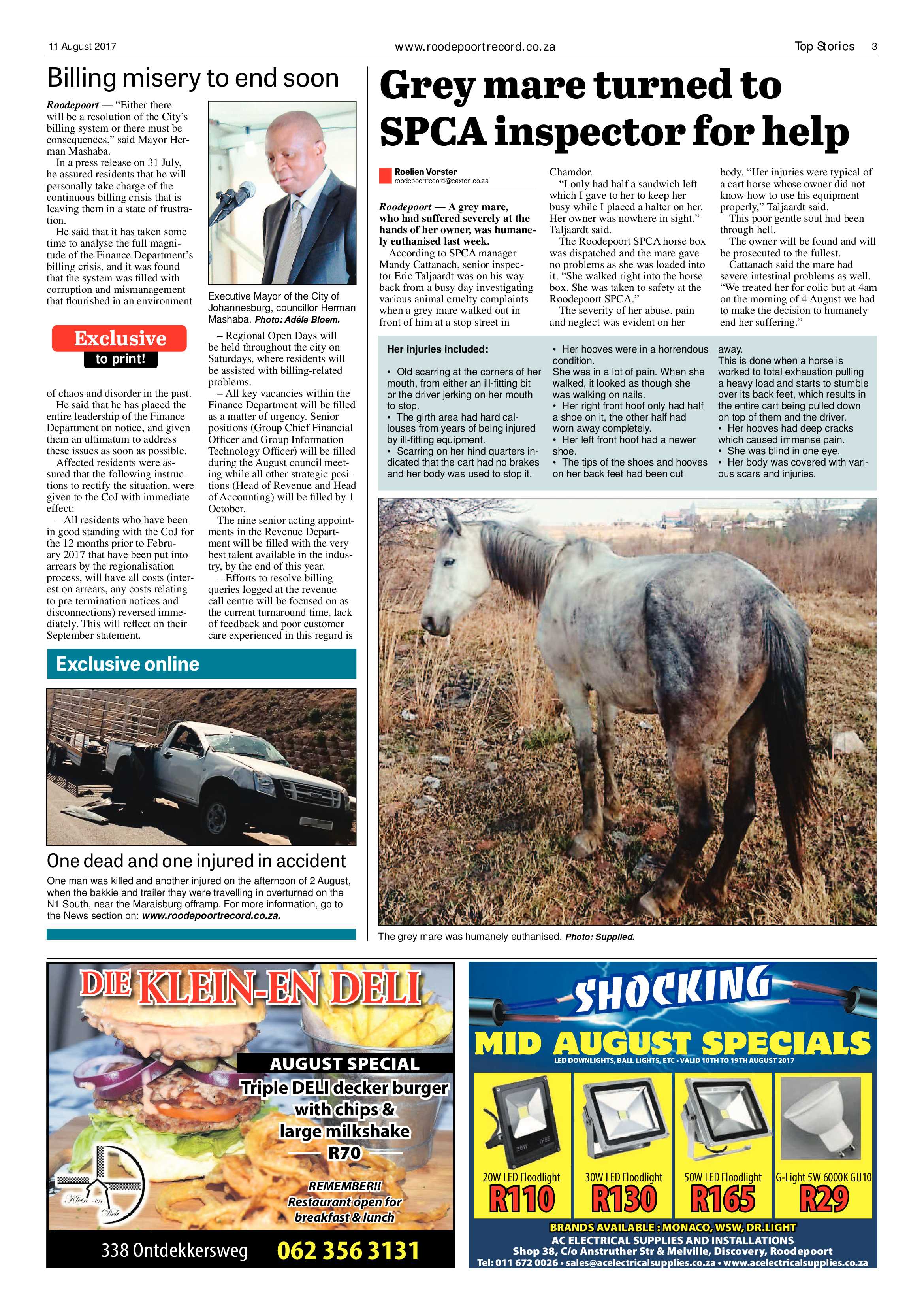 Roodepoort Record 11 August 2017 page 3
