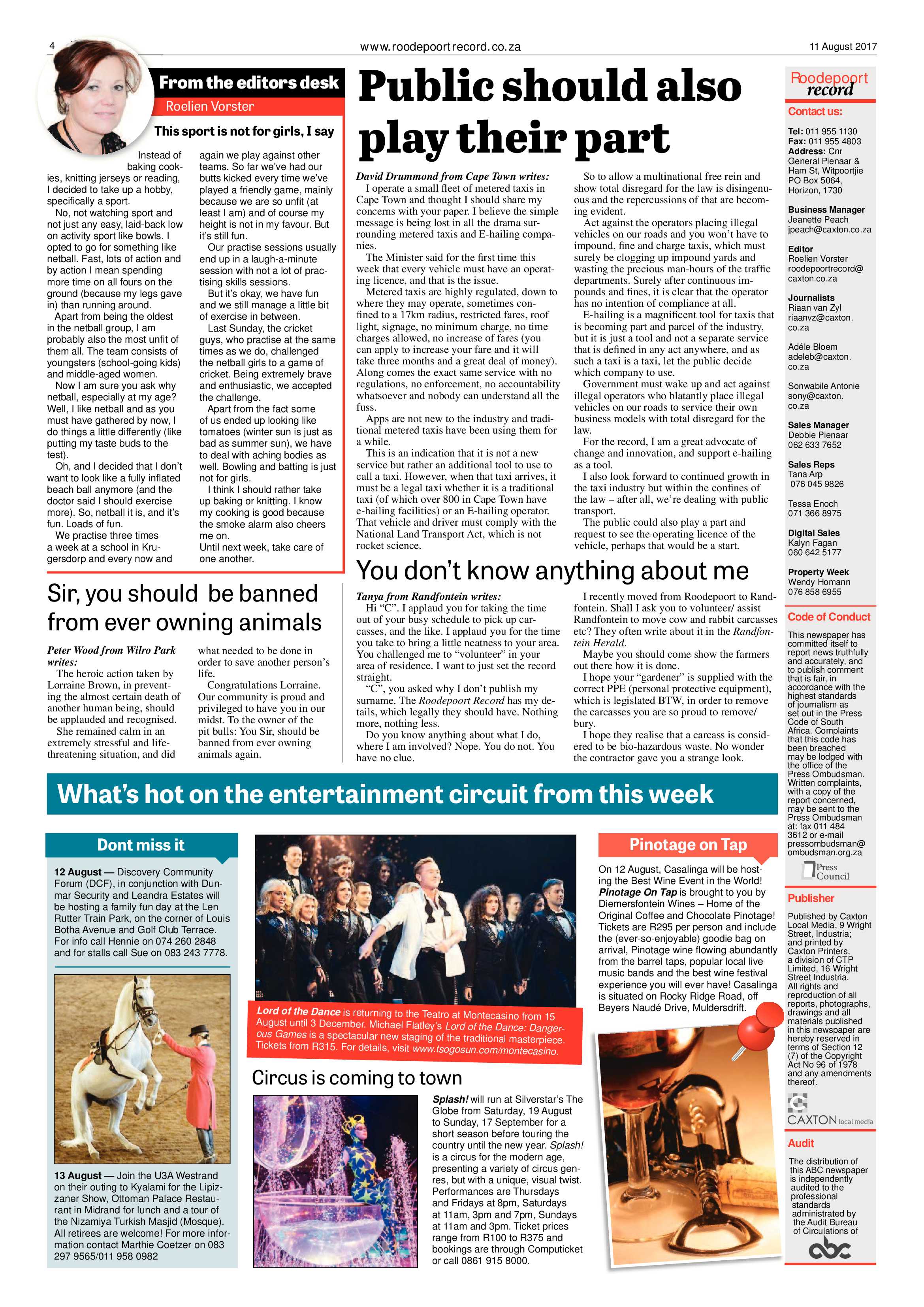 Roodepoort Record 11 August 2017 page 4
