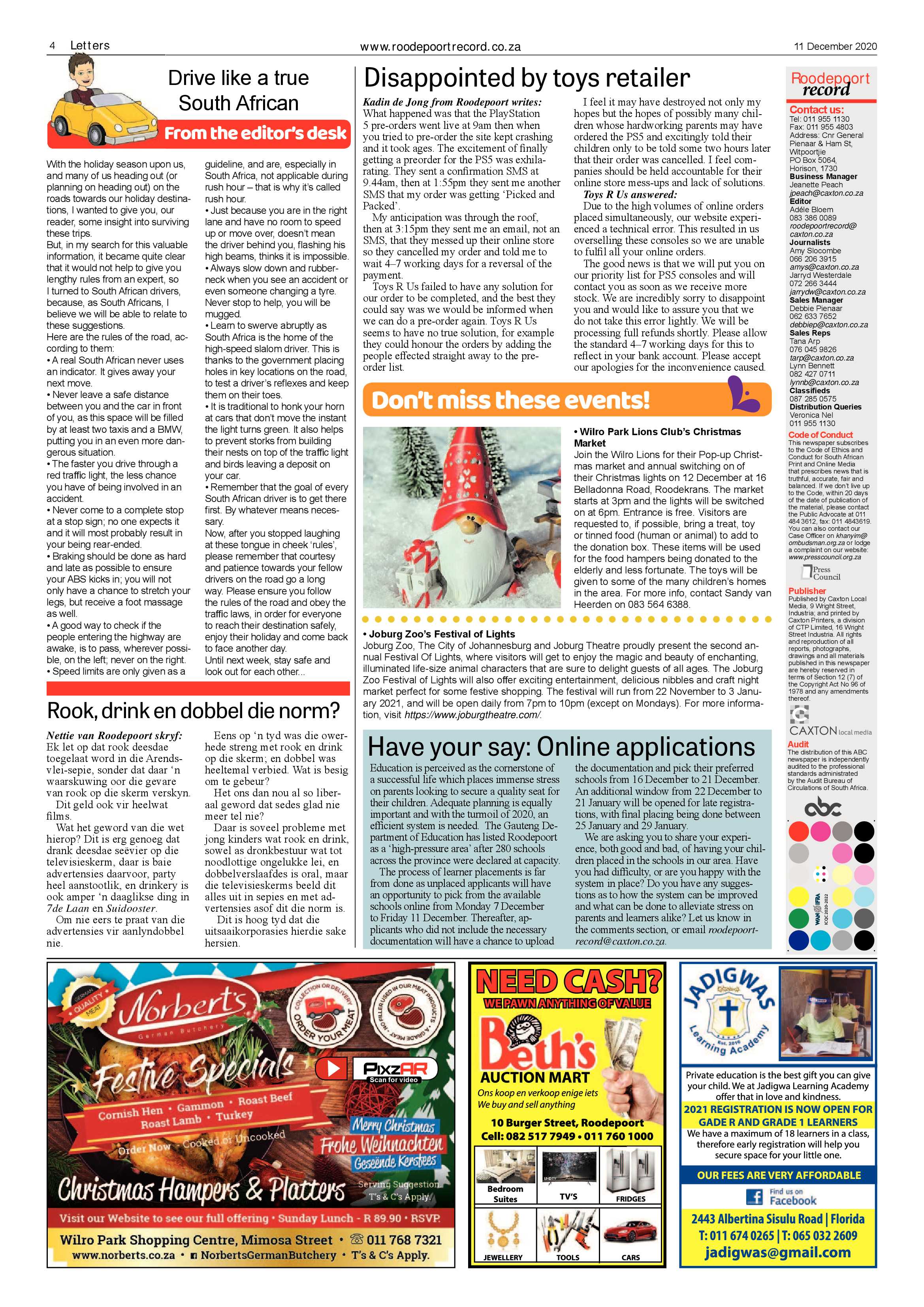 Roodepoort Record 11 December 2020 page 4