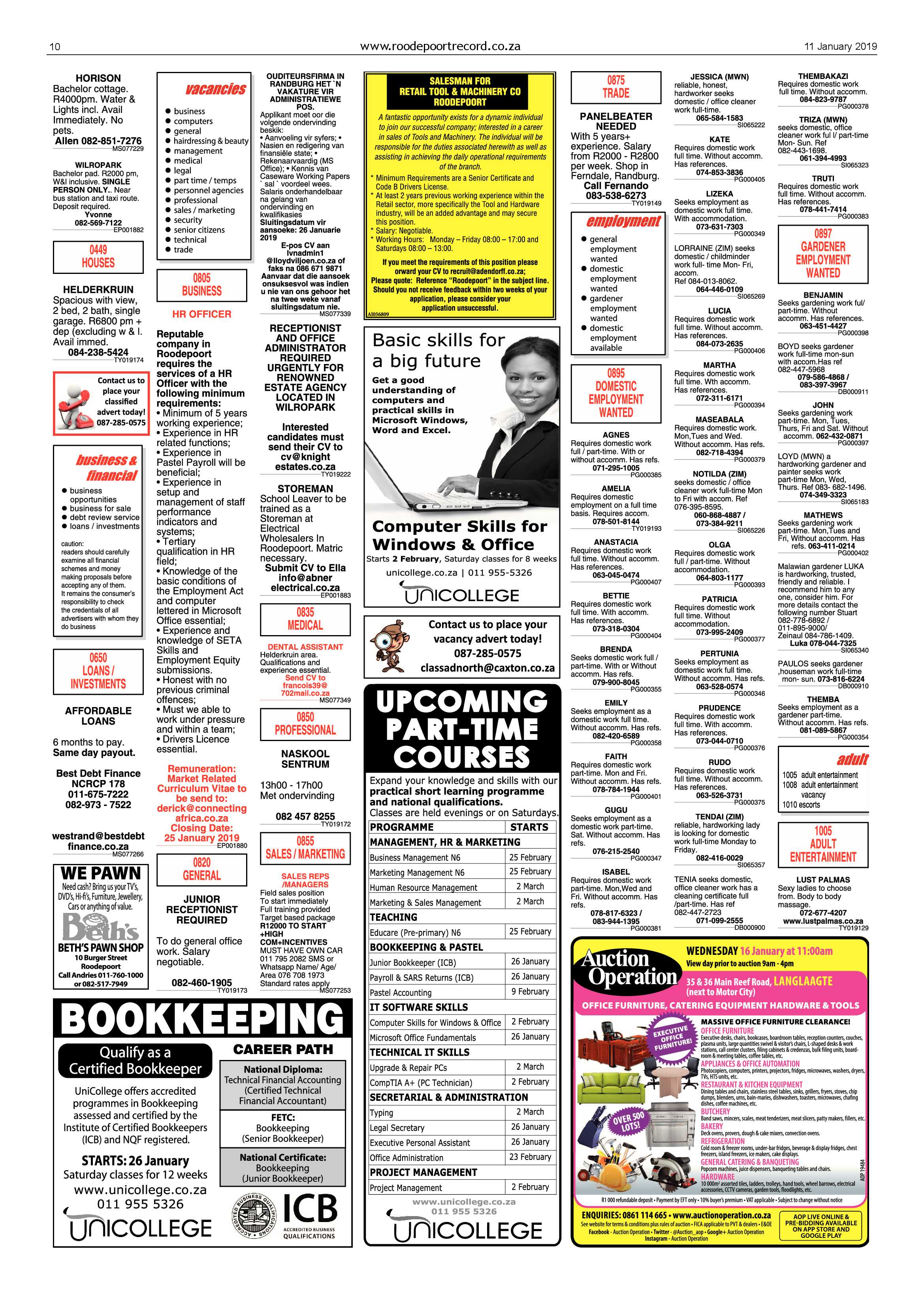 Roodepoort Record 11 January 2019 page 10