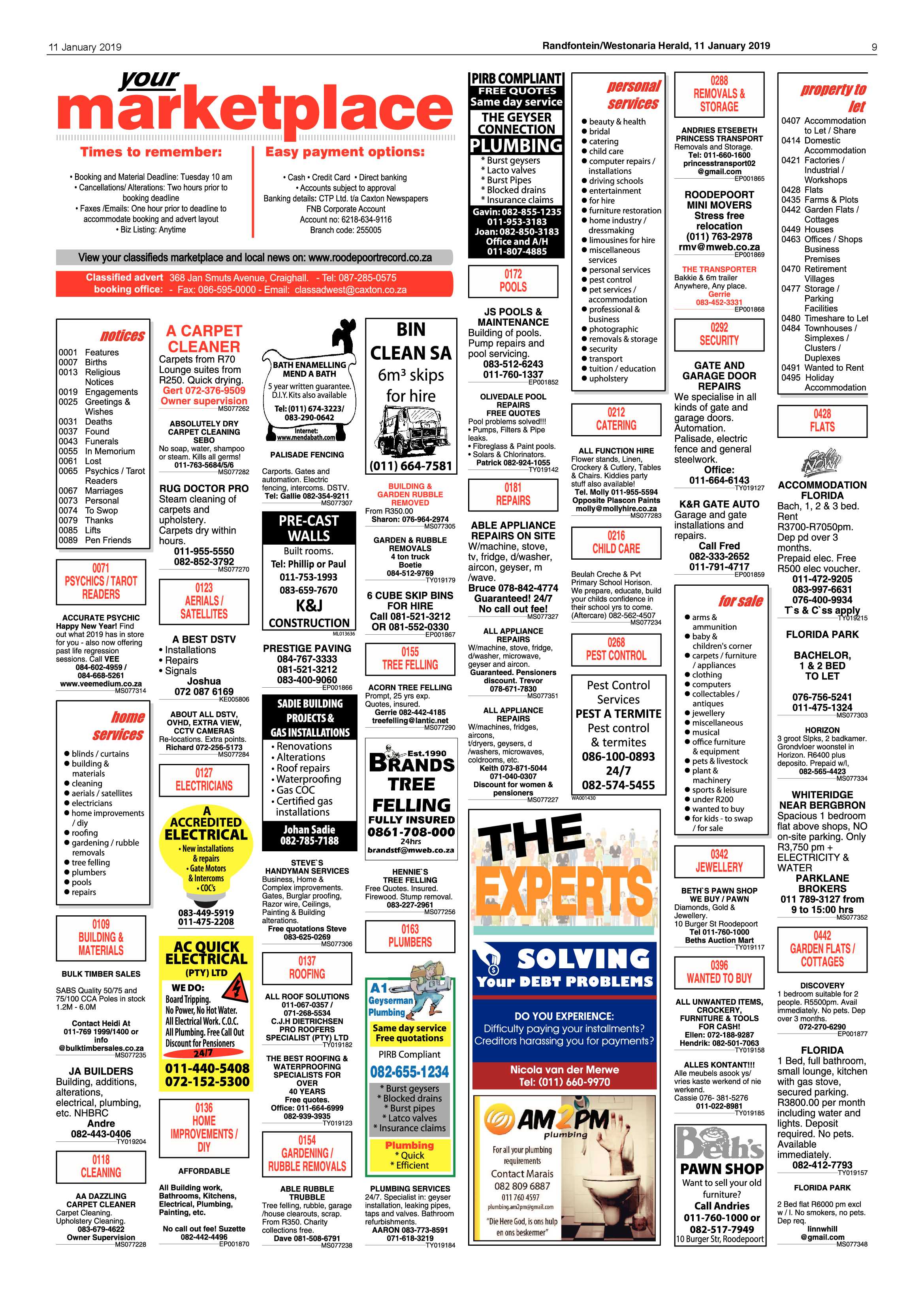 Roodepoort Record 11 January 2019 page 9