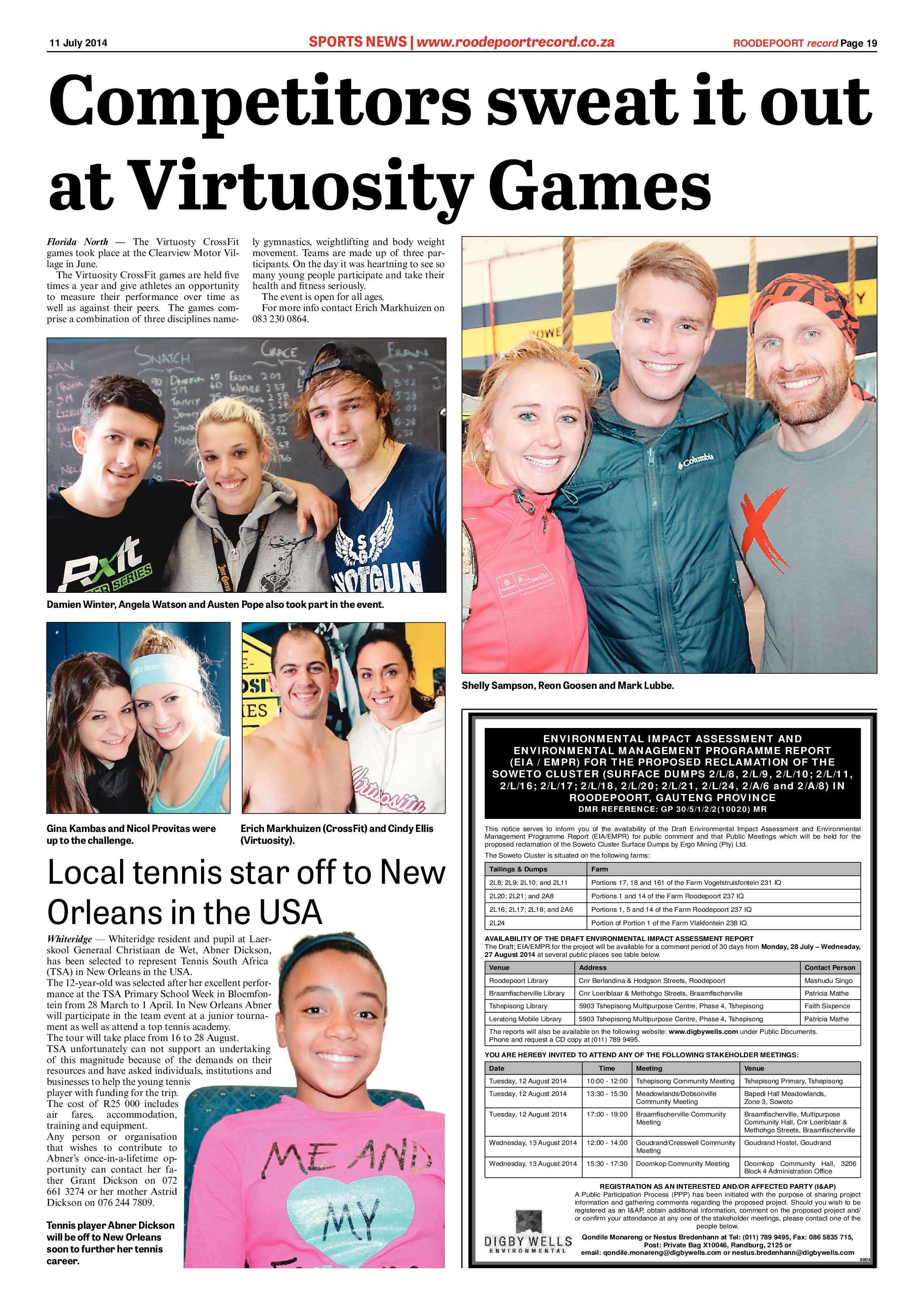 Roodepoort Record 11 July 2014 page 19