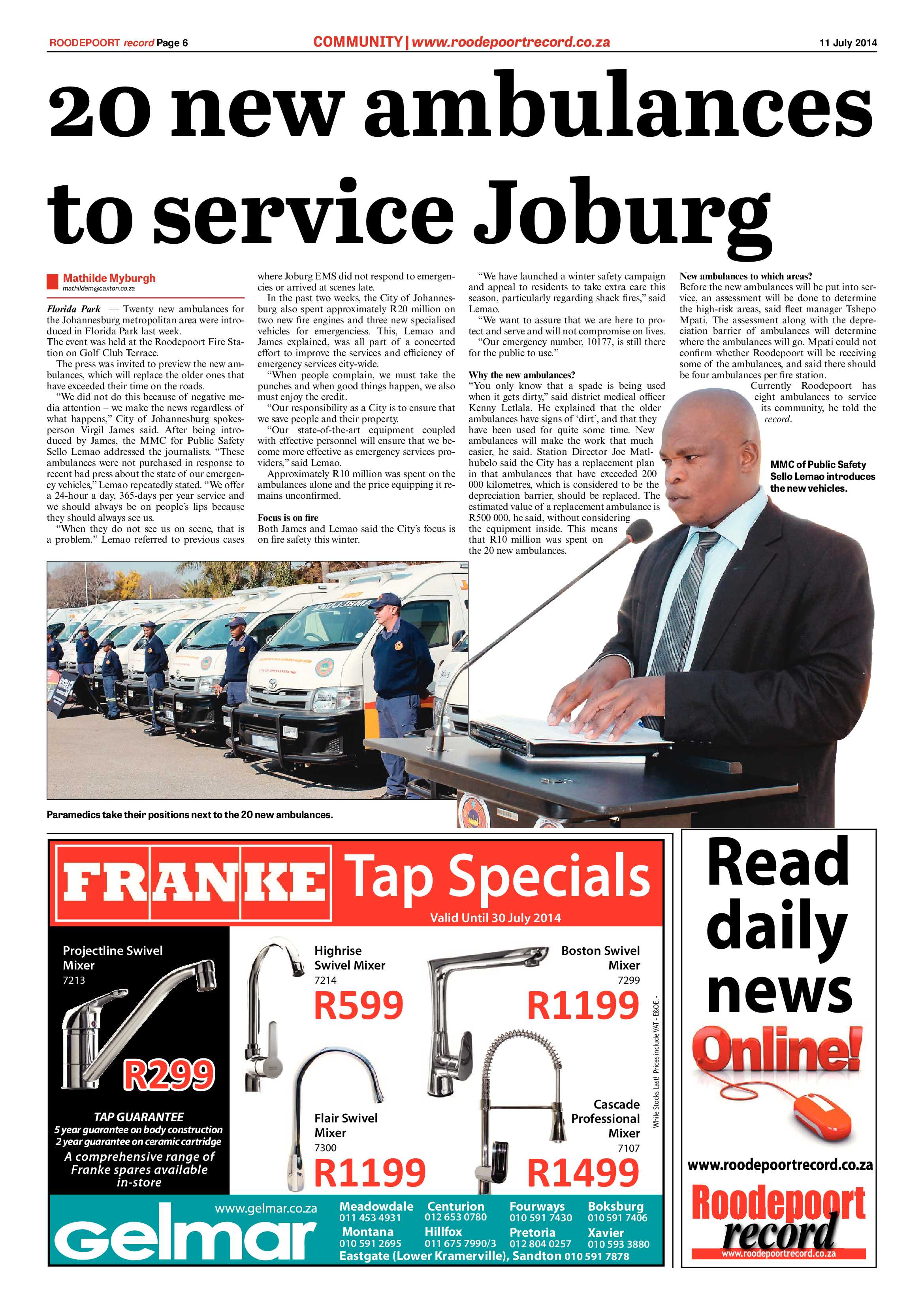 Roodepoort Record 11 July 2014 page 6