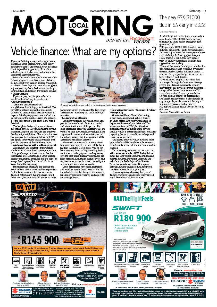 Roodepoort Record 11 June 2021 page 13