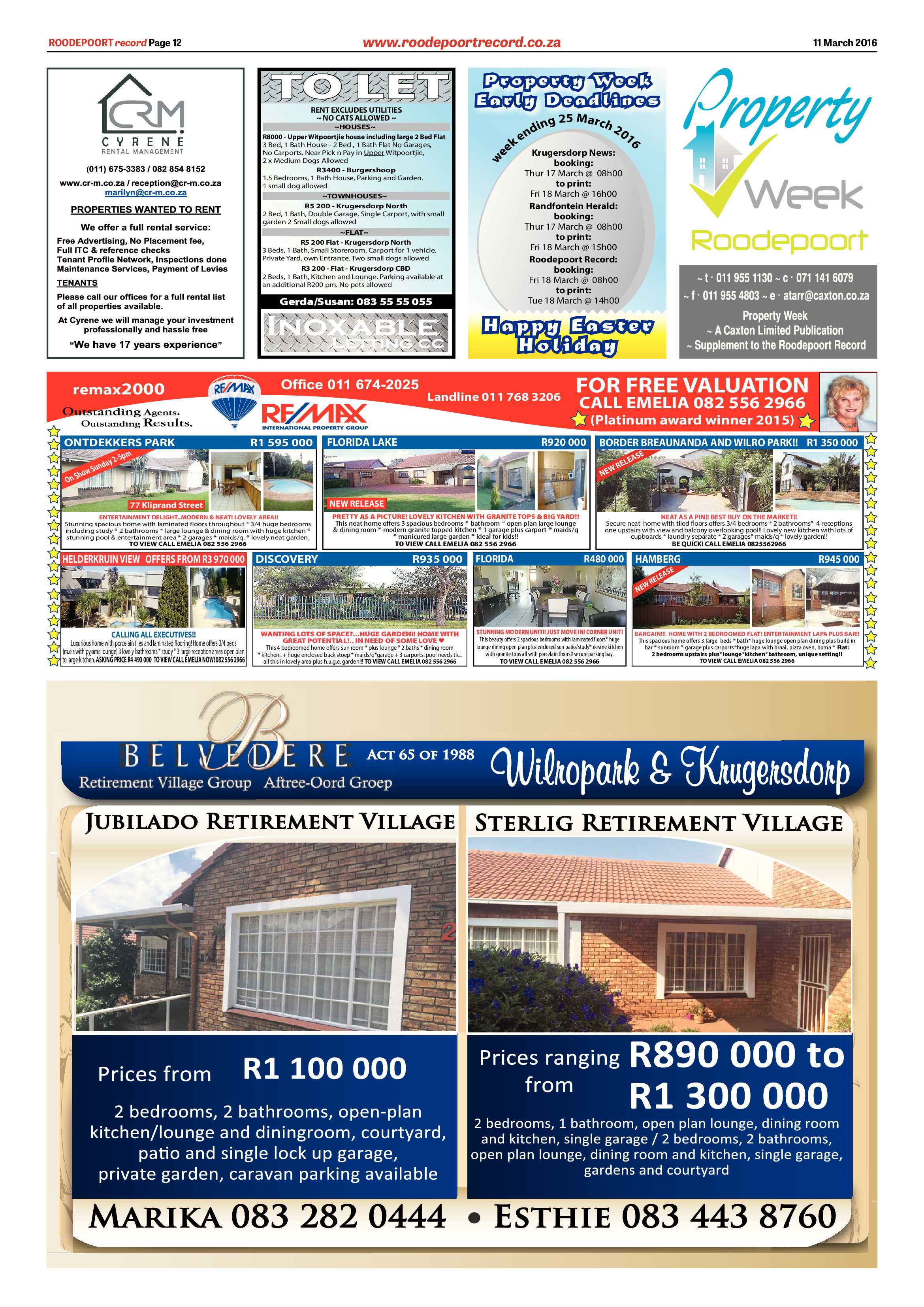 Roodepoort Record 11 March 2016 page 12