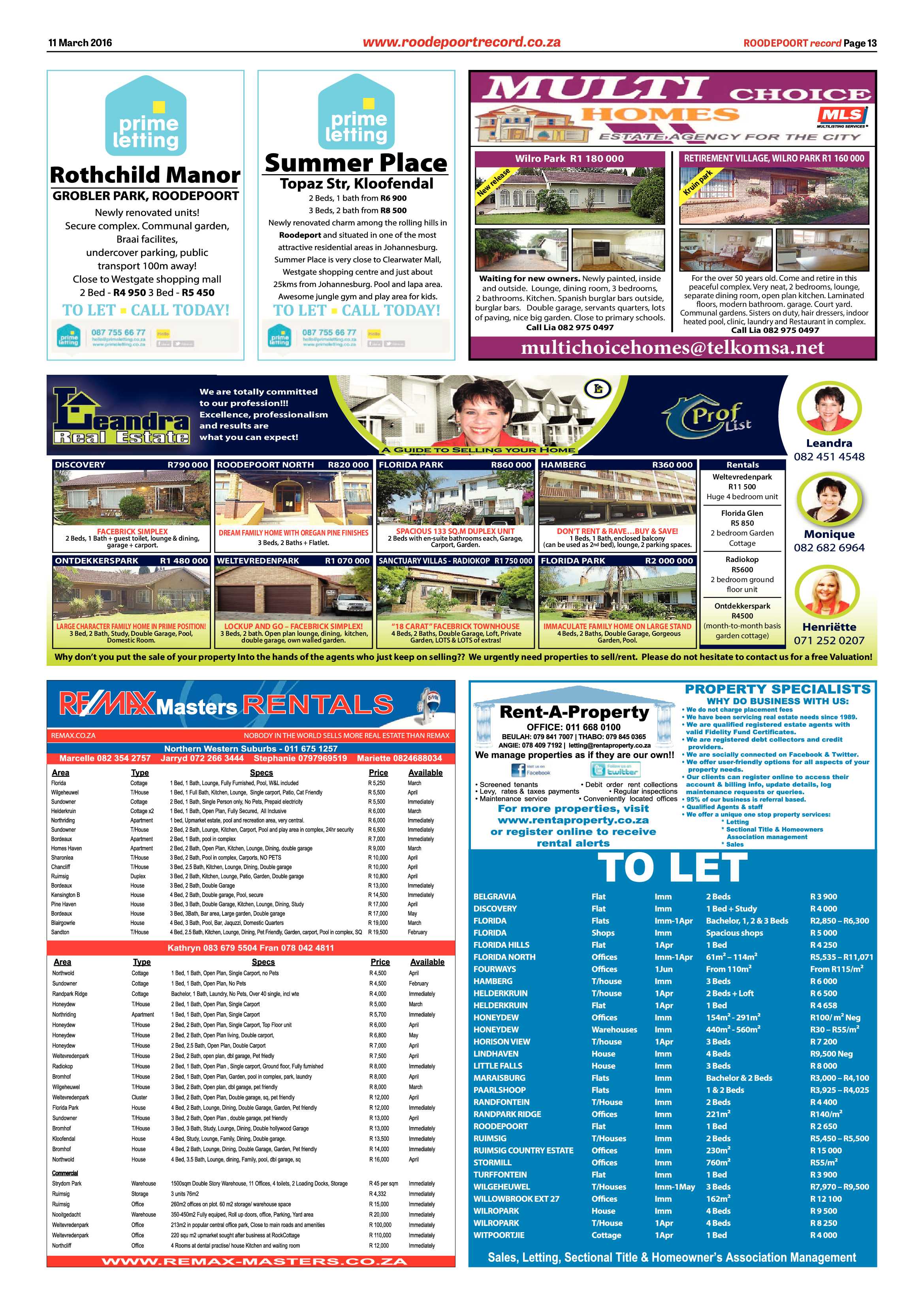 Roodepoort Record 11 March 2016 page 13