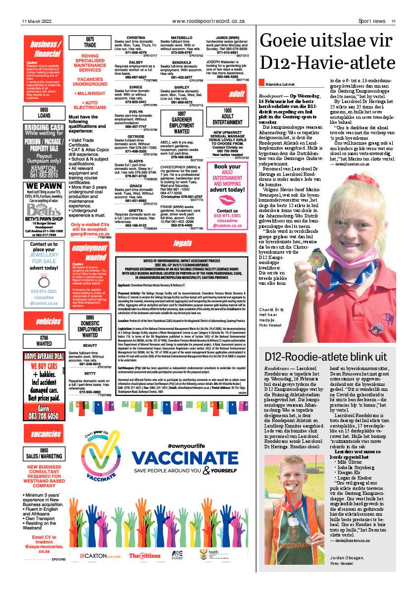 Roodepoort Record 11 March 2022 page 11