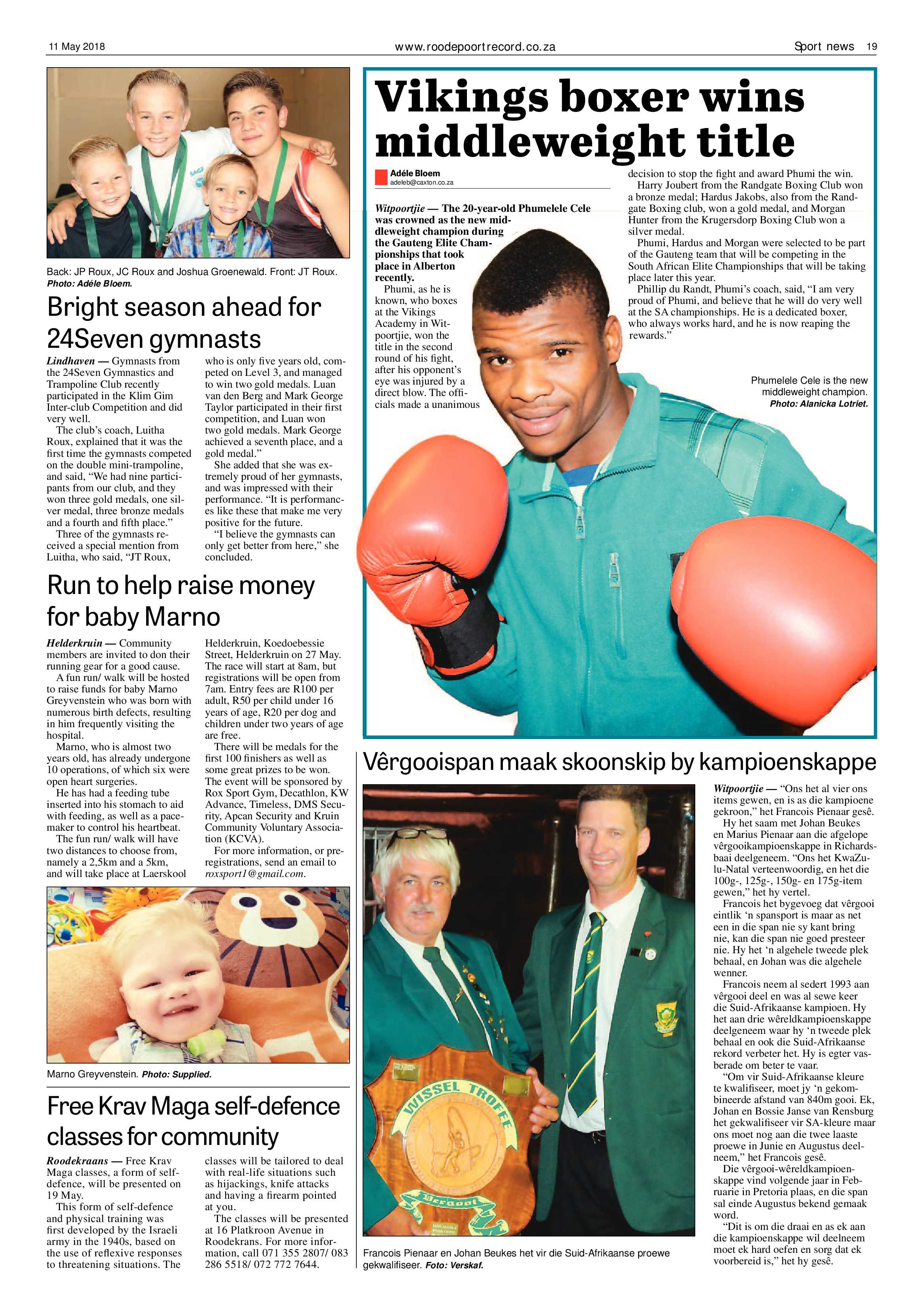 Roodepoort Record 11 May 2018 page 19
