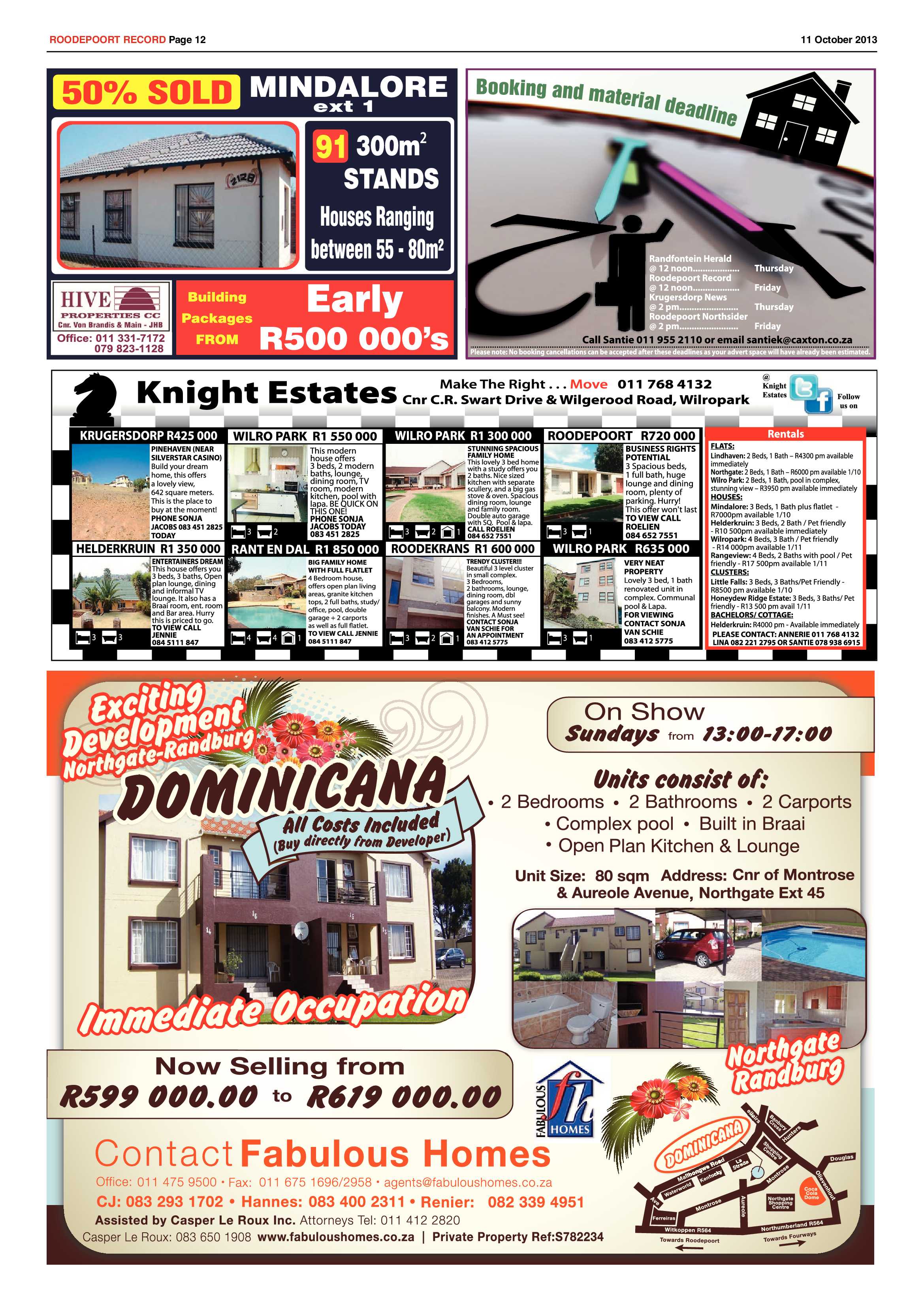 Roodepoort Record 11 October 2013 page 12