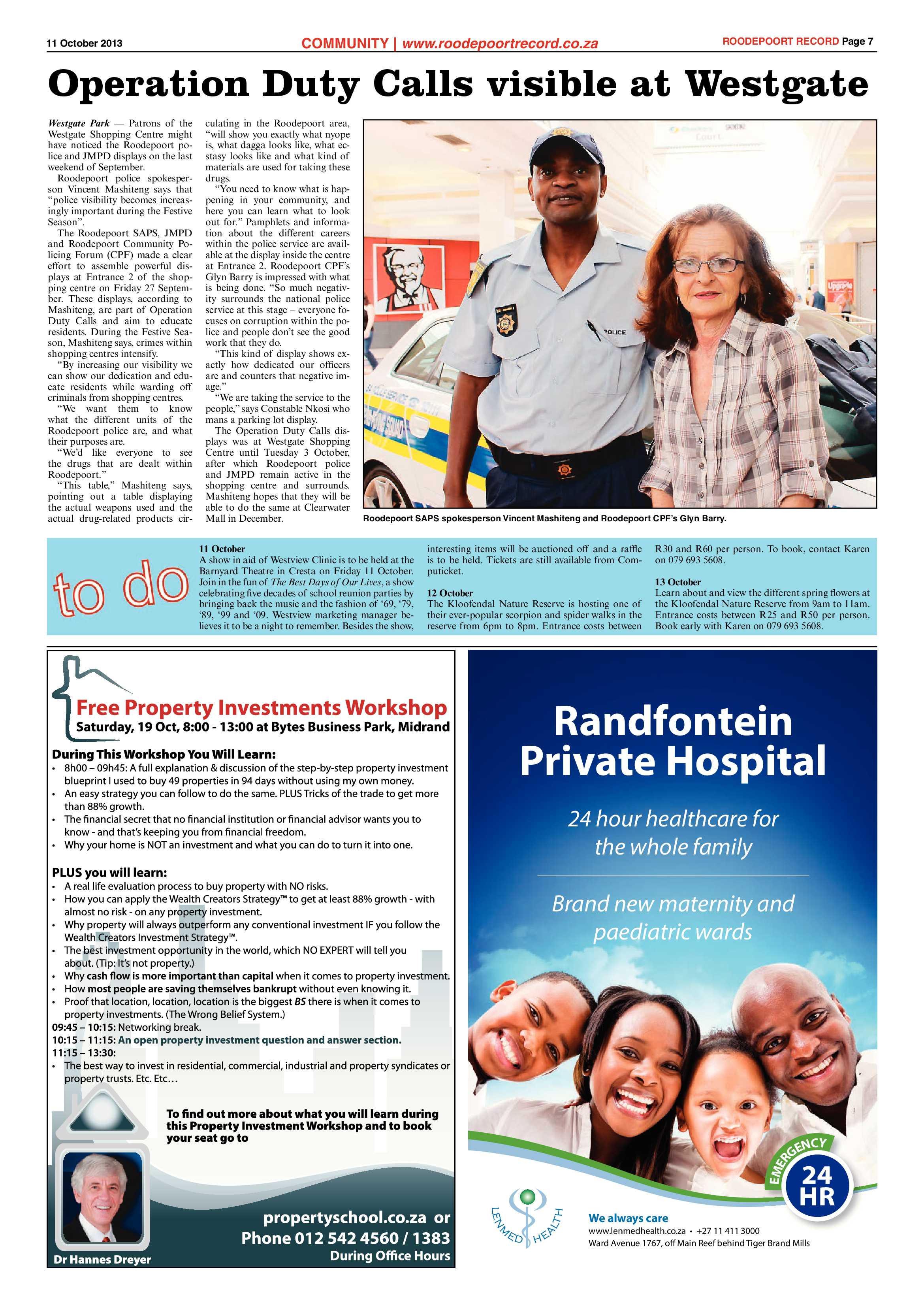 Roodepoort Record 11 October 2013 page 7