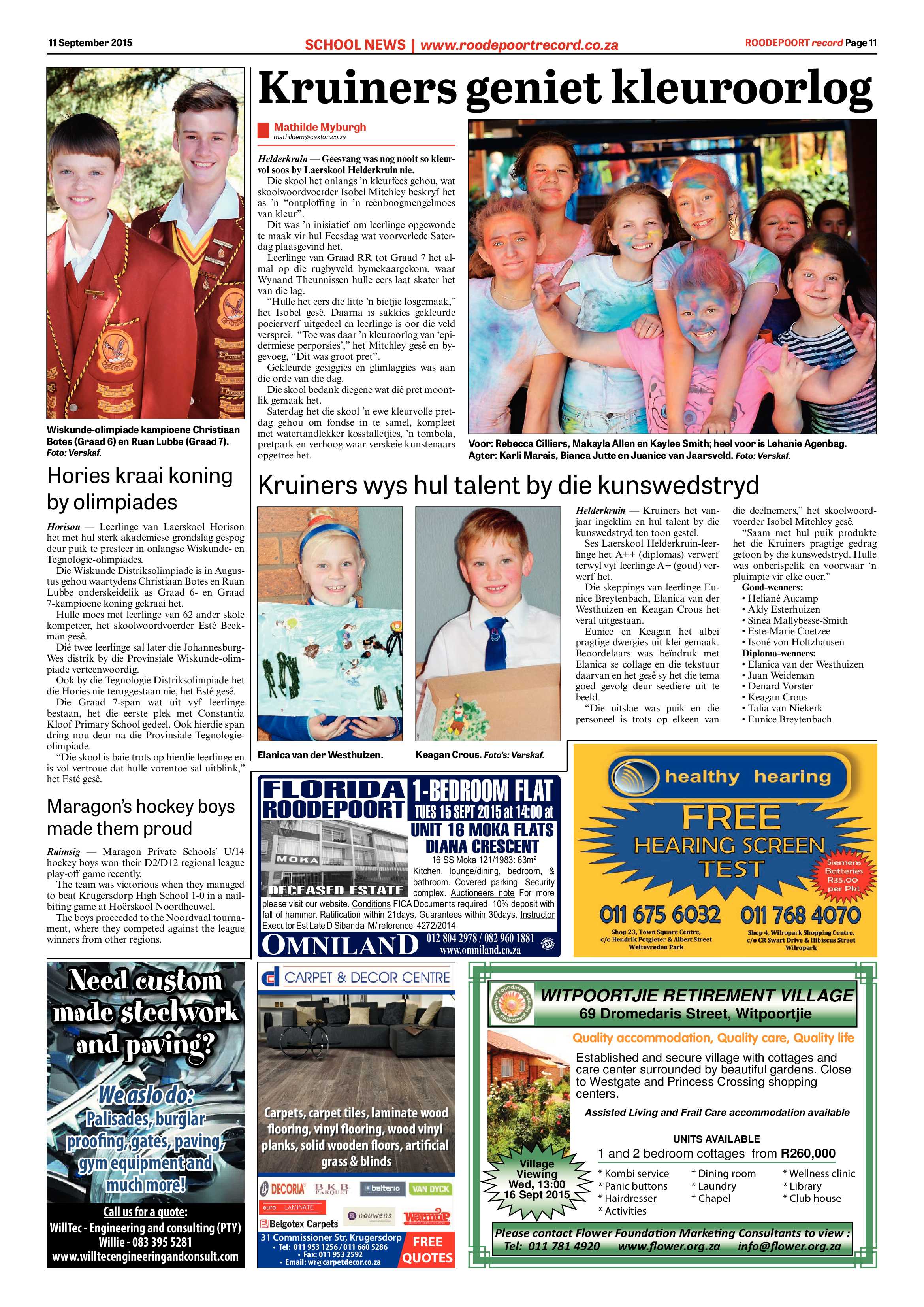 Roodepoort Record 11 September 2015 page 11
