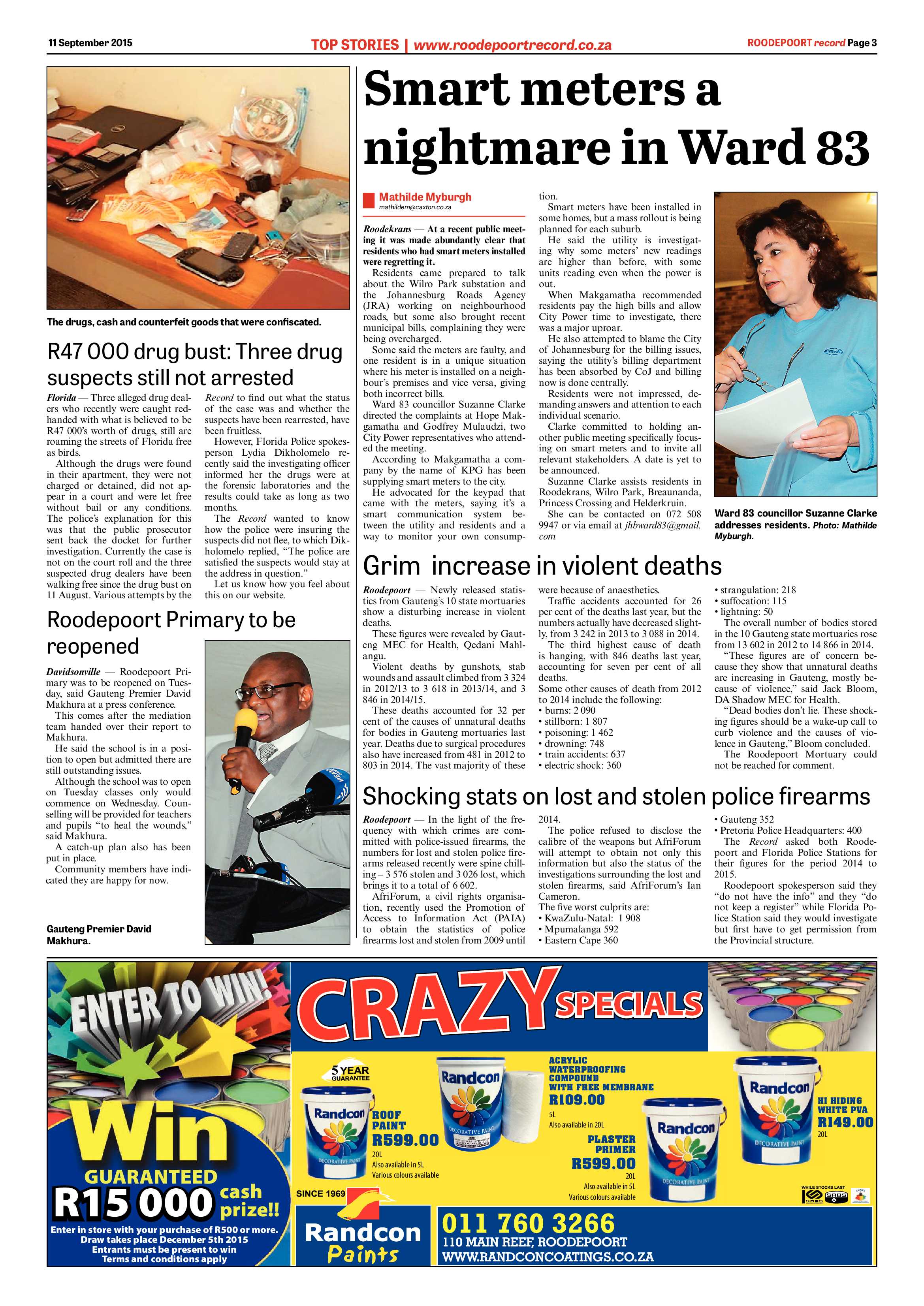 Roodepoort Record 11 September 2015 page 3
