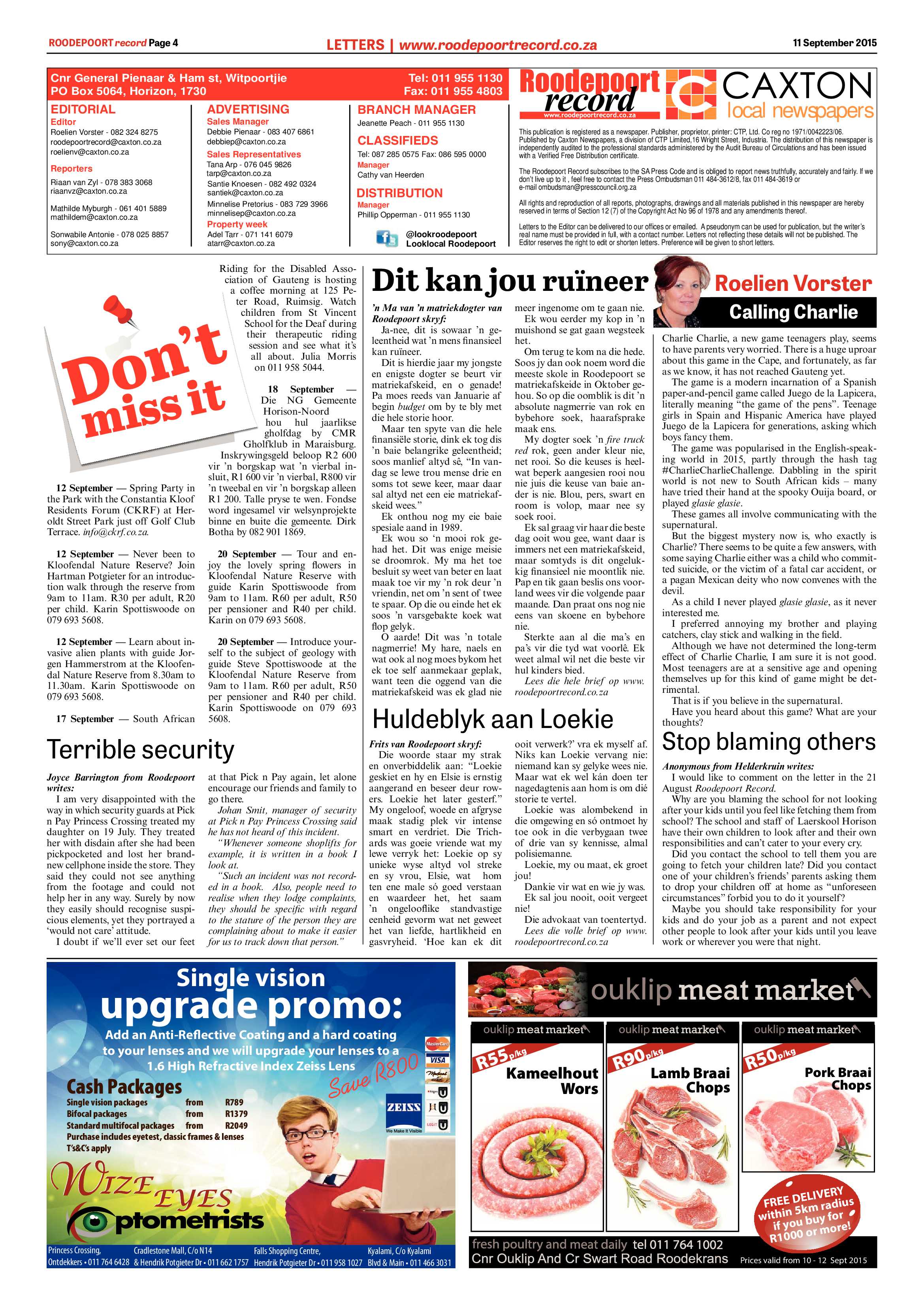 Roodepoort Record 11 September 2015 page 4