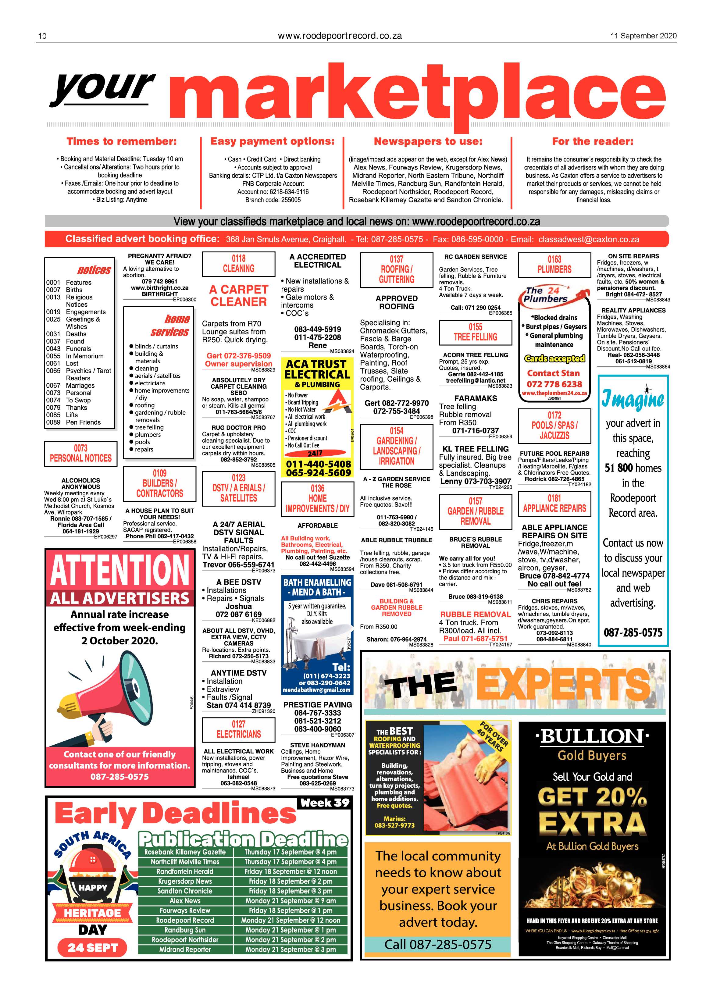 Roodepoort Record 11 September 2020 page 10