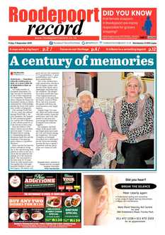Roodepoort Record 11 September 2020