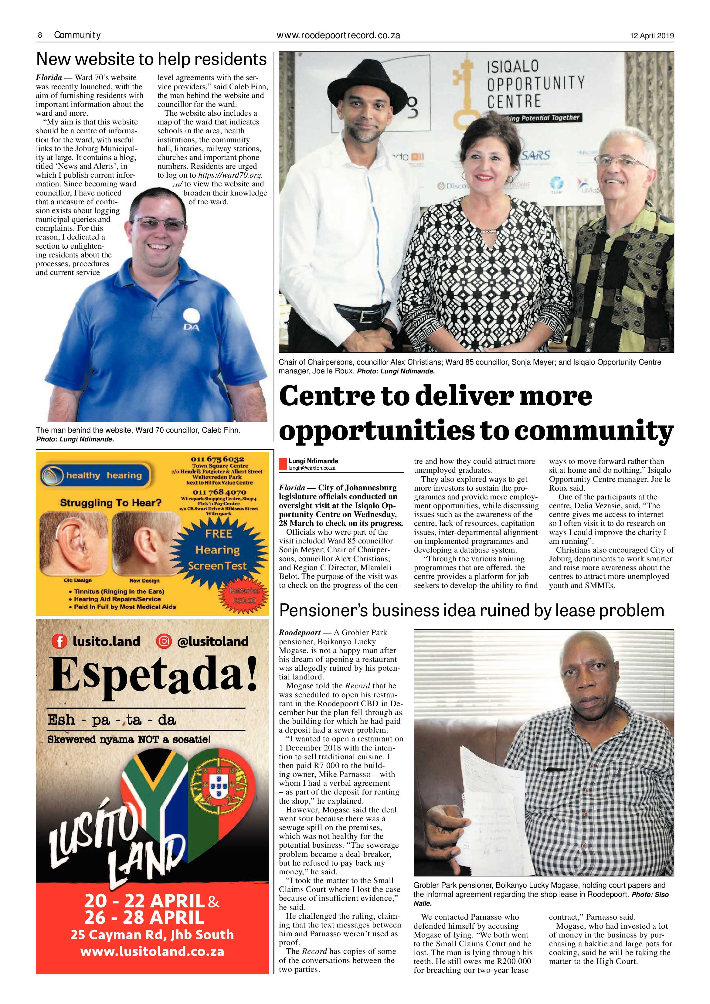 Roodepoort Record 12 April 2019 page 8