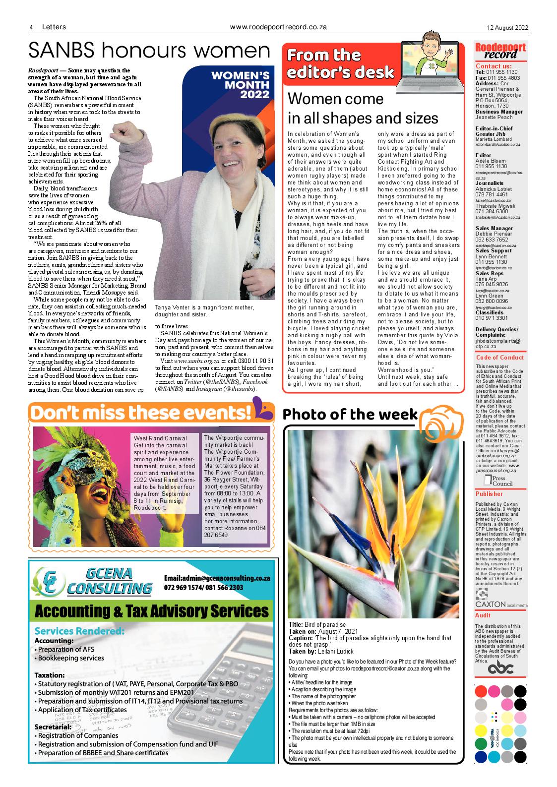 Roodepoort Record 12 August 2022 page 4