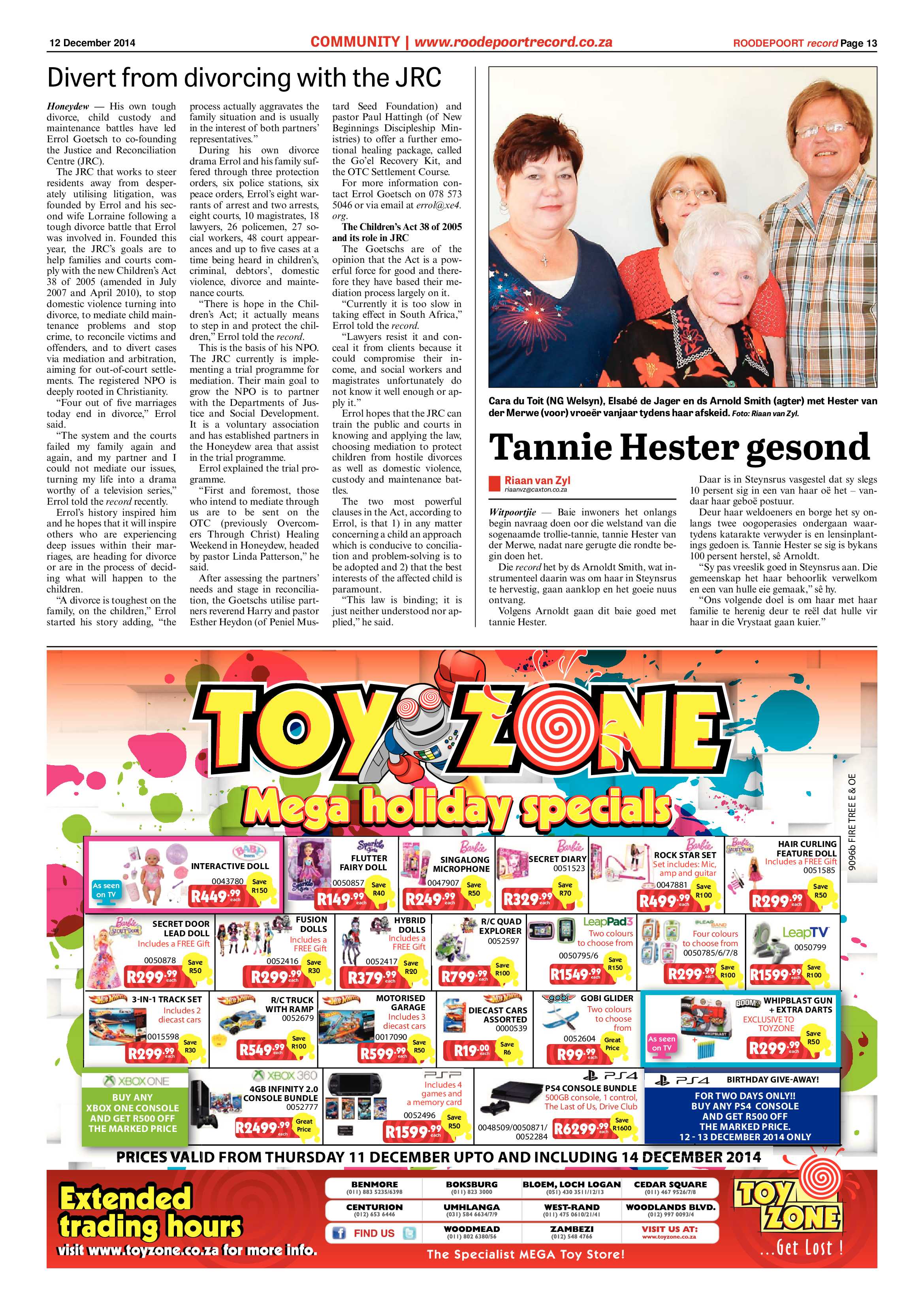 Roodepoort Record 12 December 2014 page 13