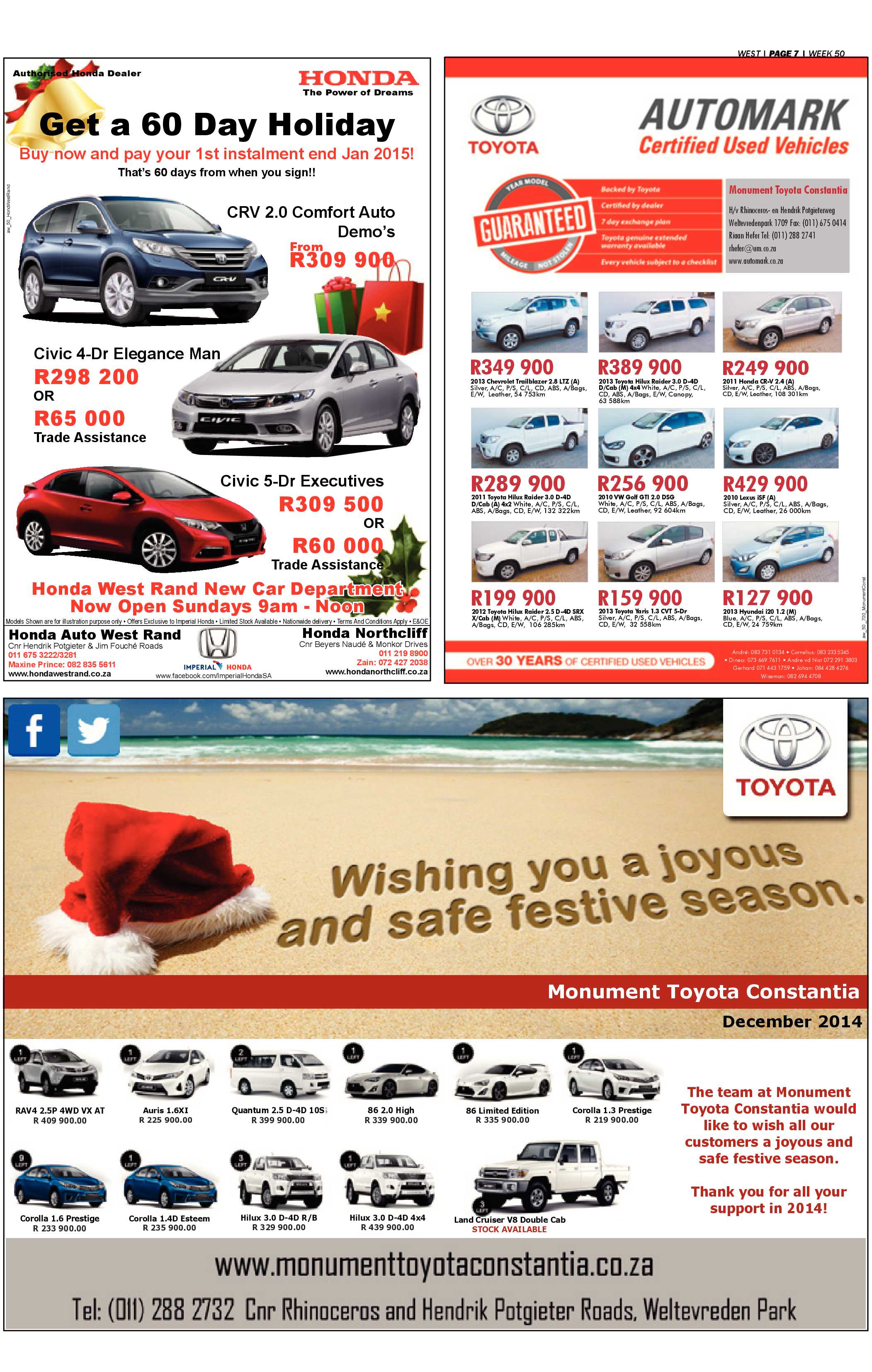 Roodepoort Record 12 December 2014 page 31