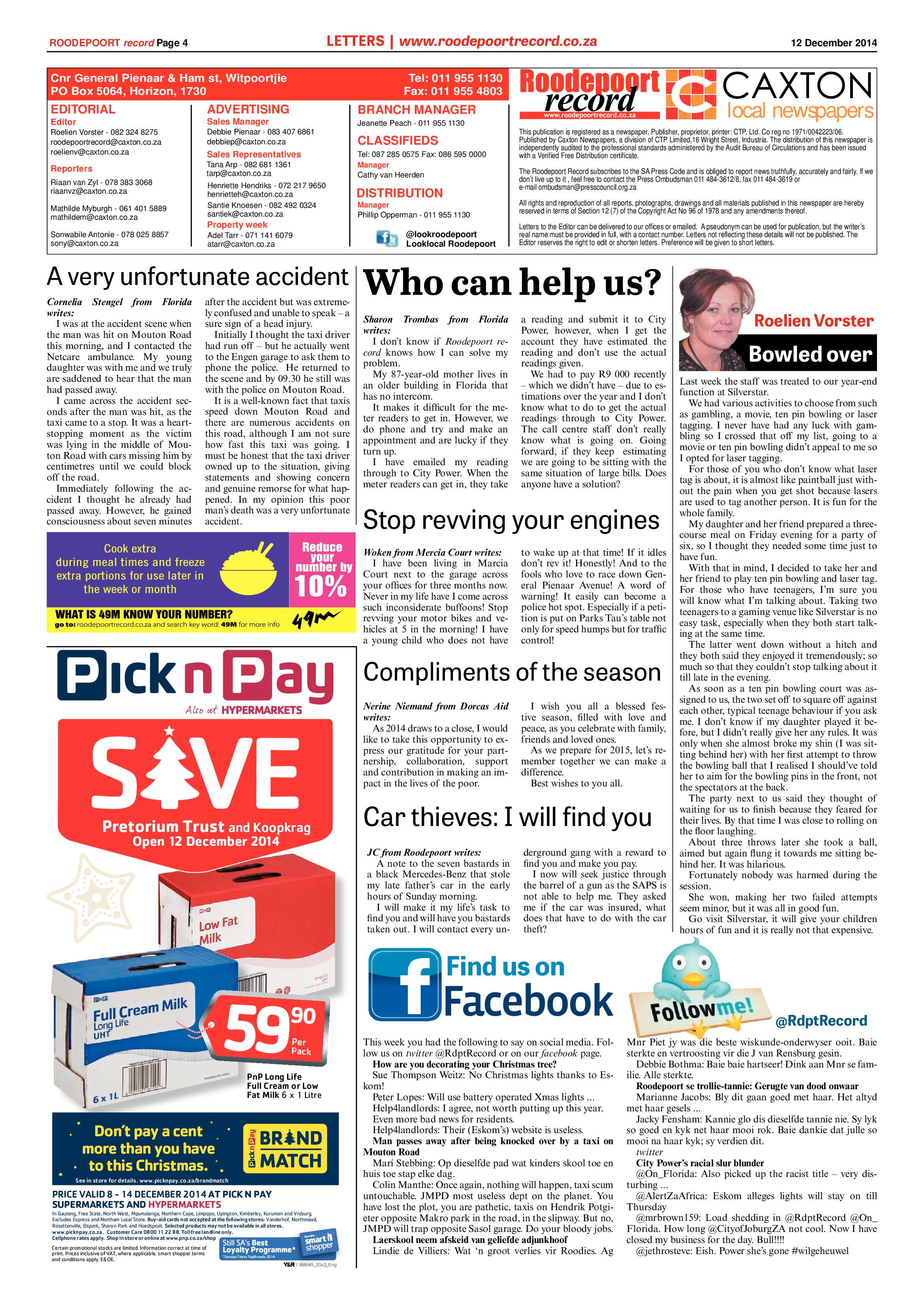 Roodepoort Record 12 December 2014 page 4