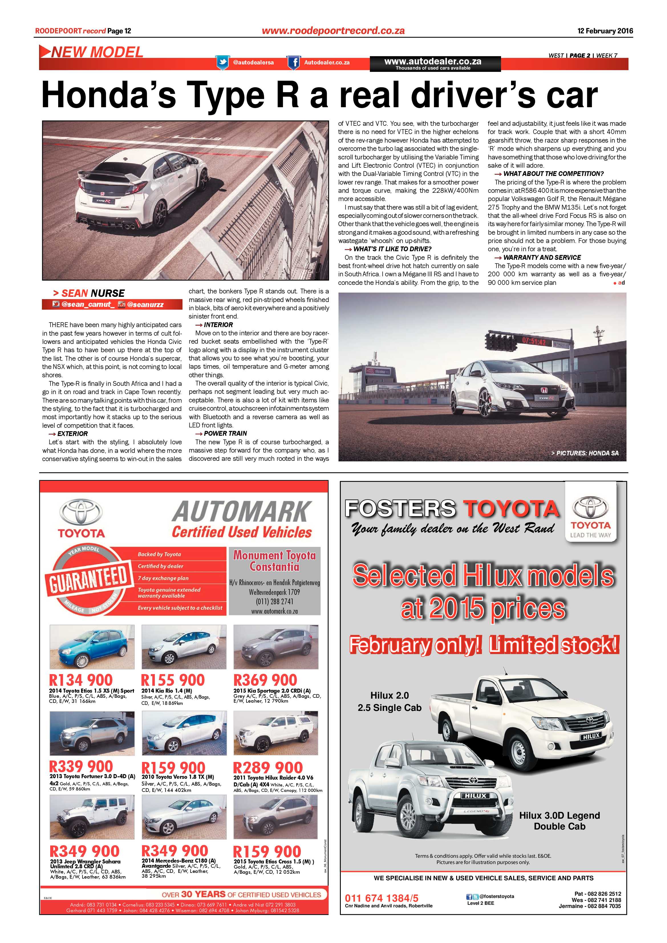 Roodepoort Record 12 February 2016 page 12